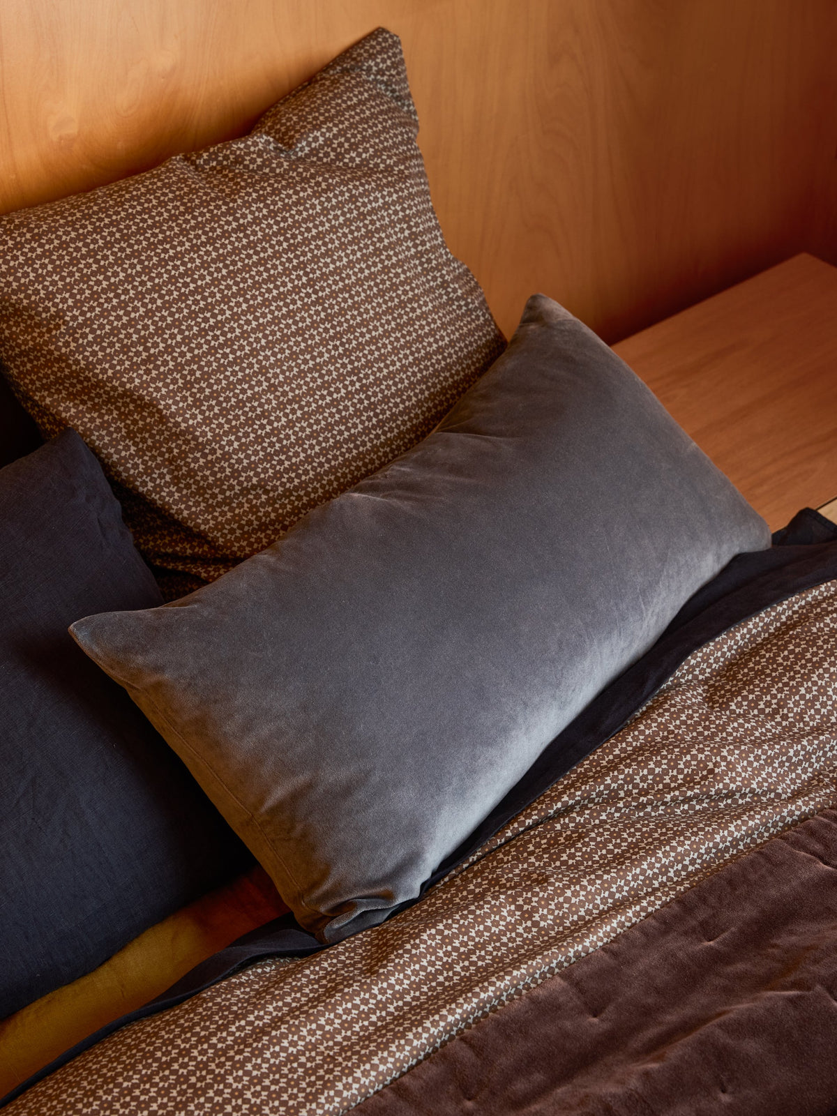 Cotton Velvet Cushion Cover Cod / 80x40cm