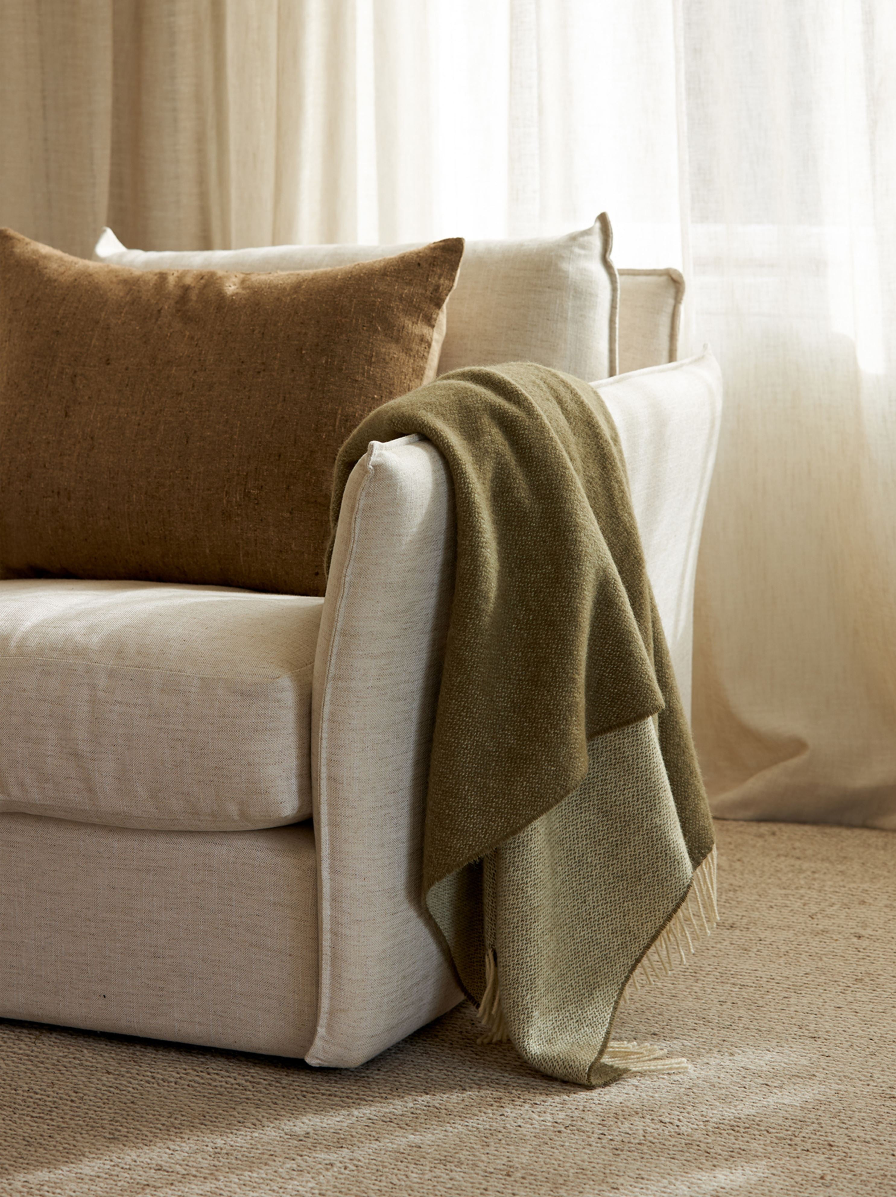 Wool Throw Matcha / 130x180cm