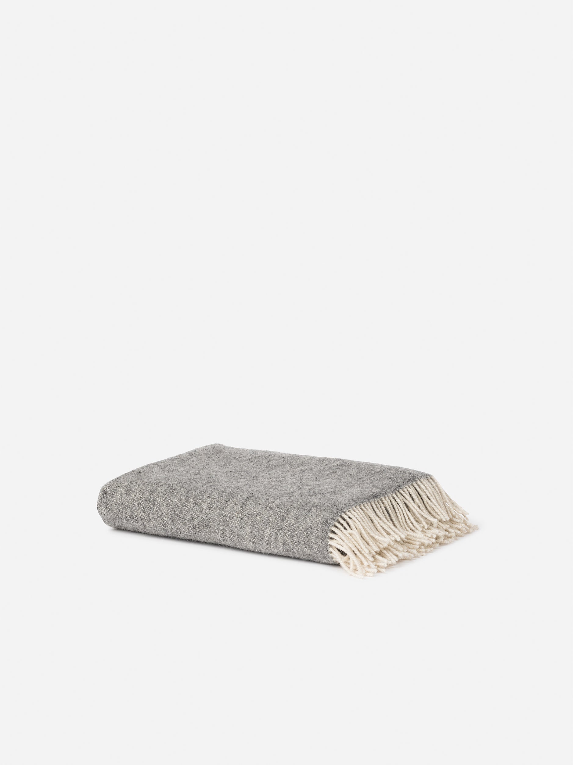 Wool Throw Grey / 130x180cm