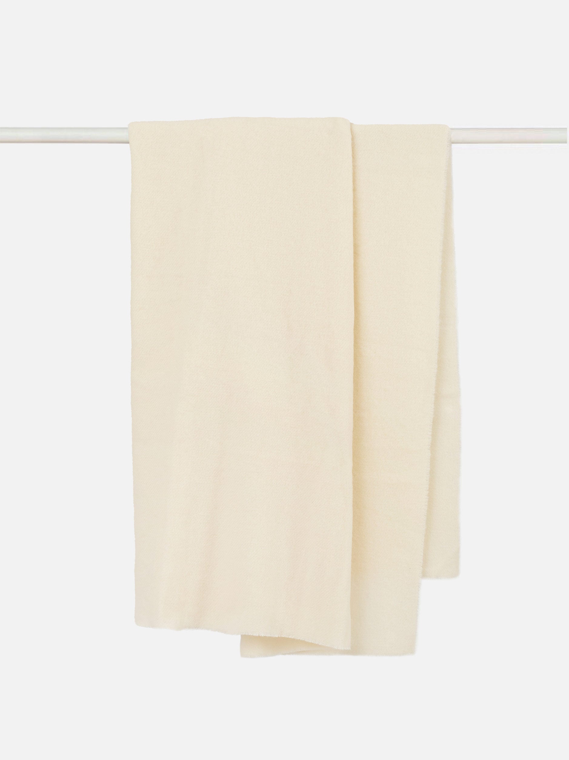 Large Wool Blanket Natural / 240x250cm