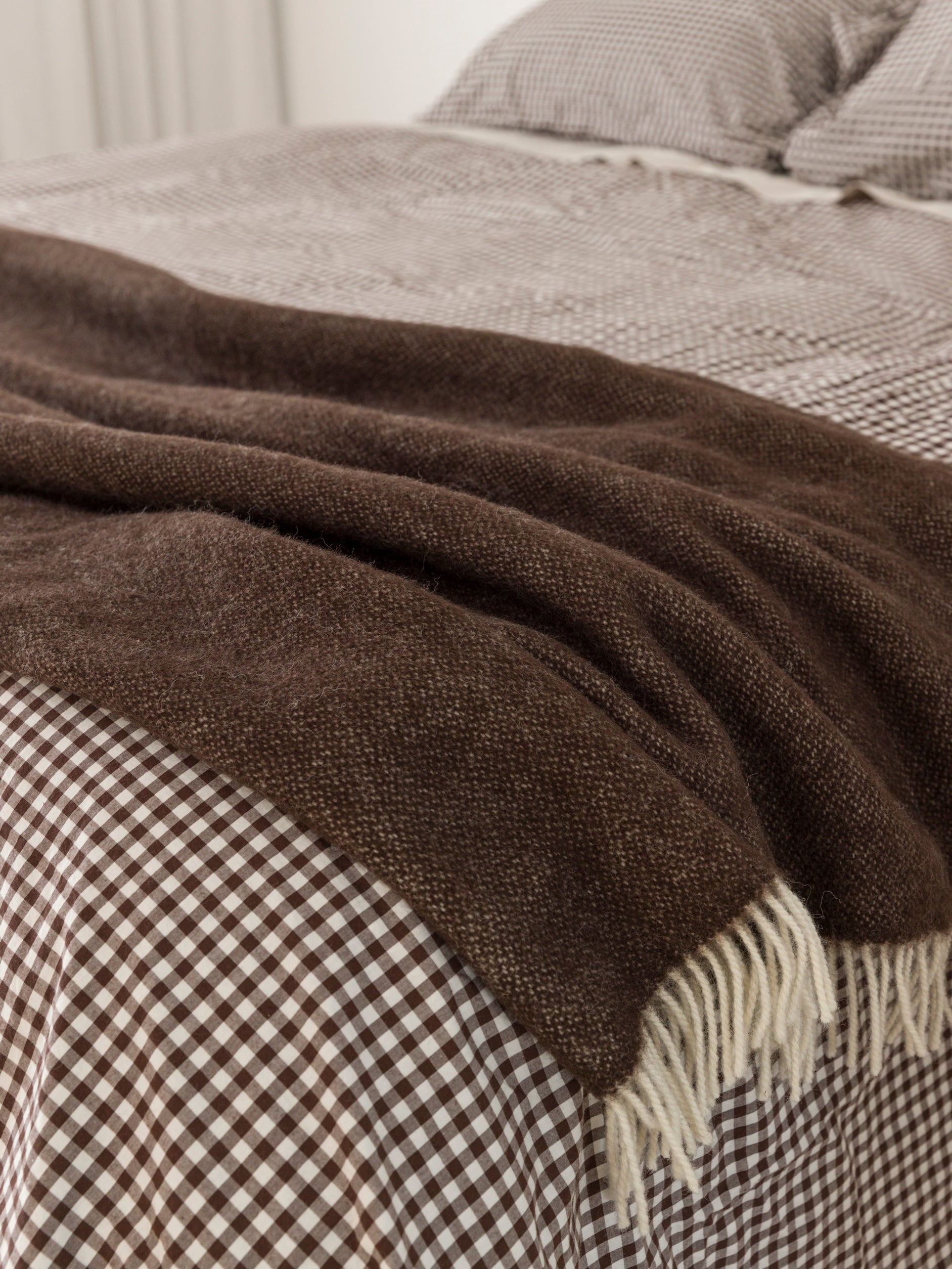 Wool Throw Cocoa / 130x180cm