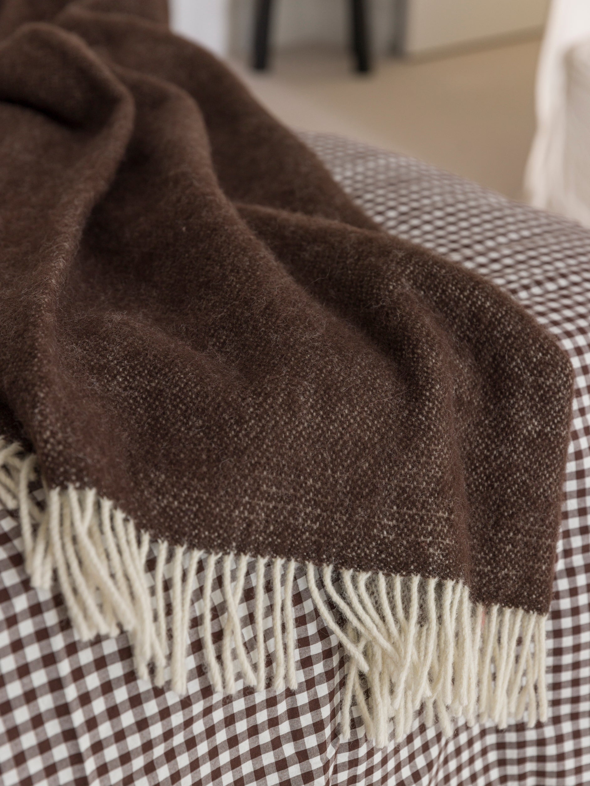 Wool Throw Cocoa / 130x180cm
