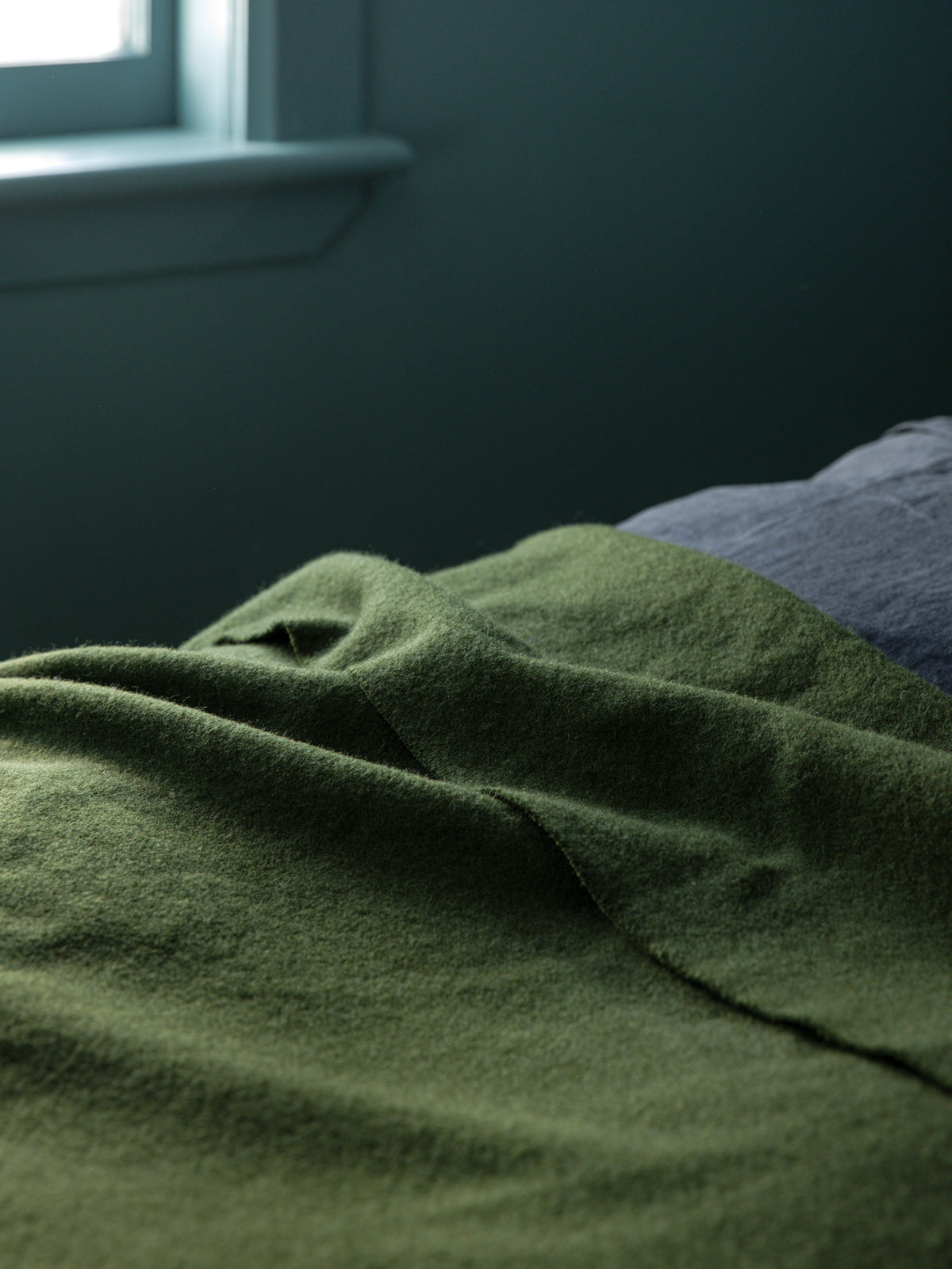 Wool Blanket Moss / Medium