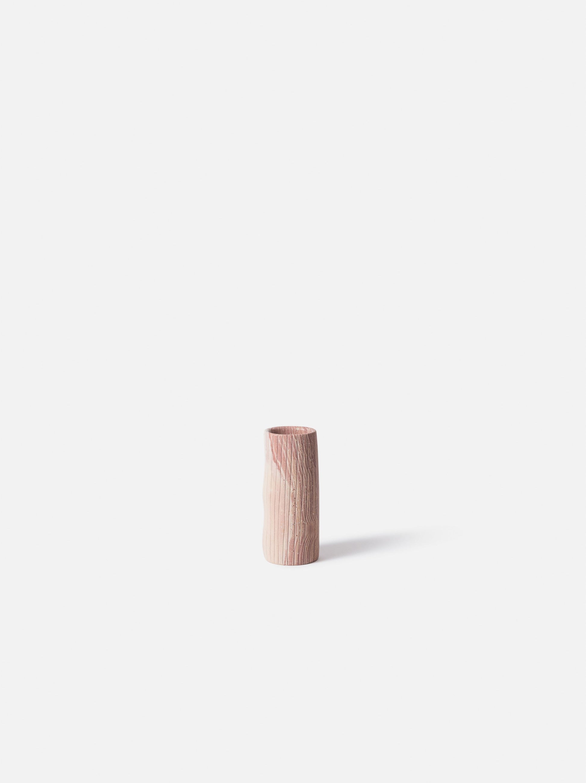 Asili x Citta Etch Soapstone Vessel Pink / Large