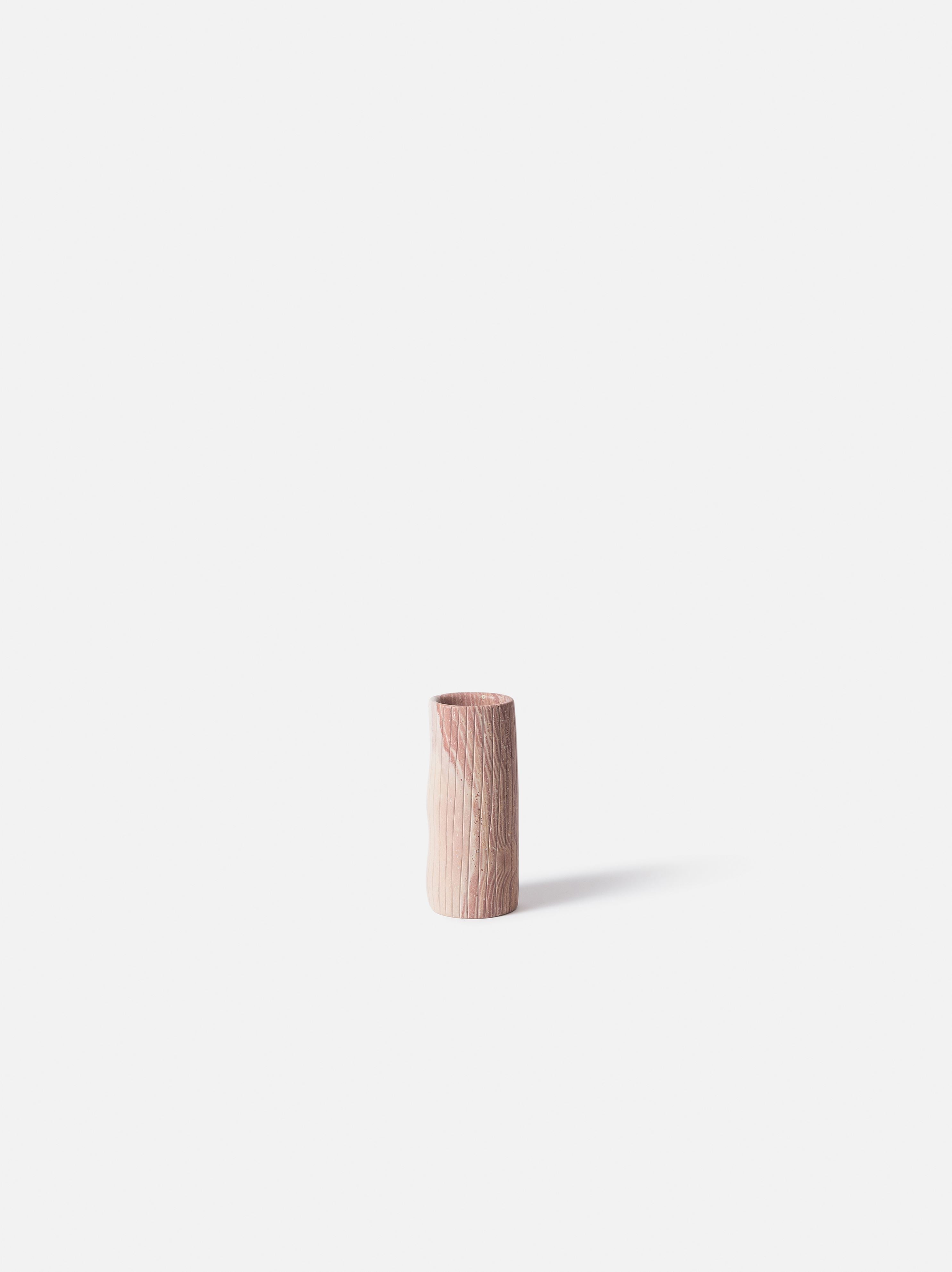 Asili x Citta Etch Soapstone Vessel Pink / Large