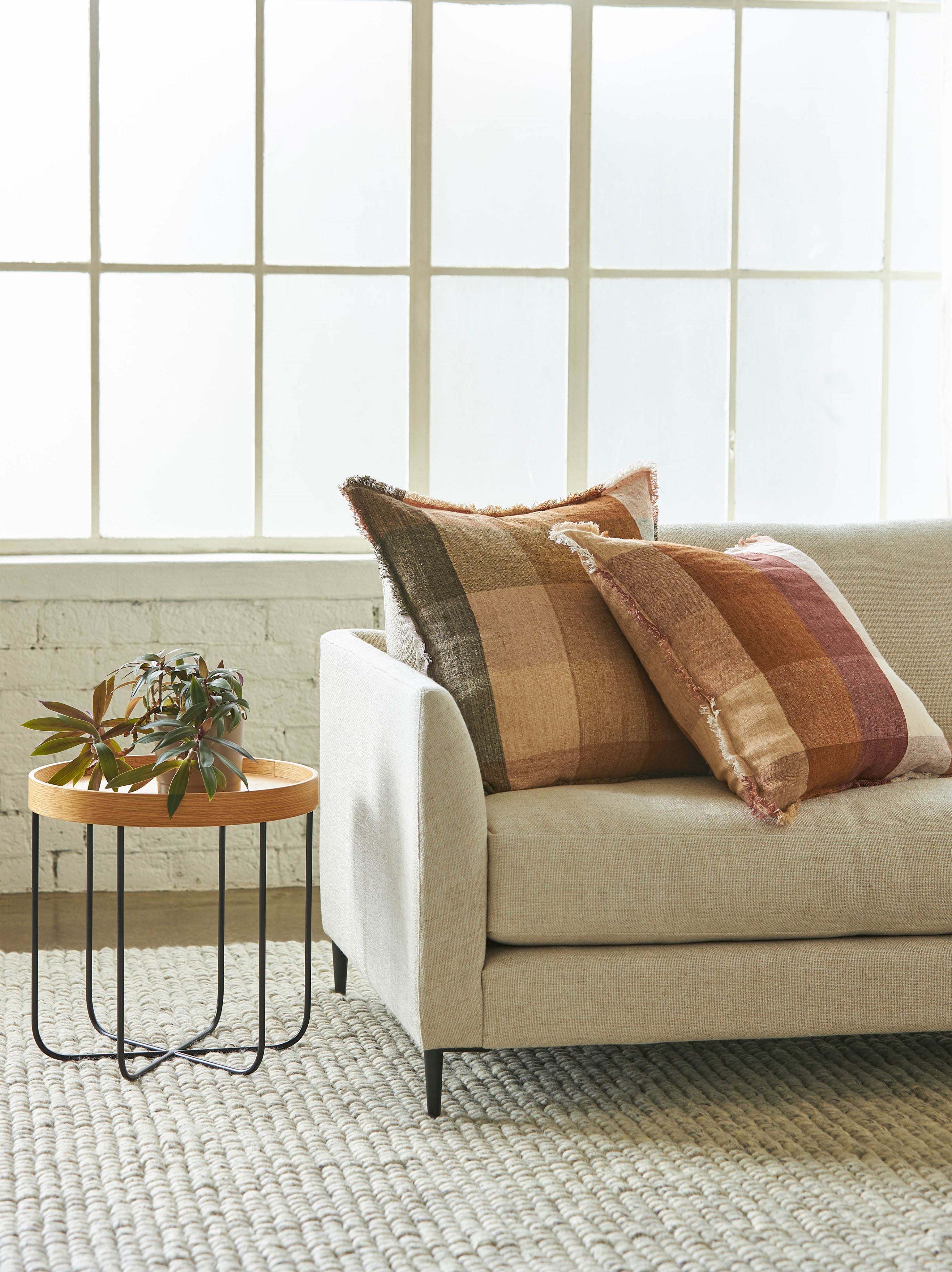 Casa Linen Cushion Cover Rose/Multi / 55x55cm