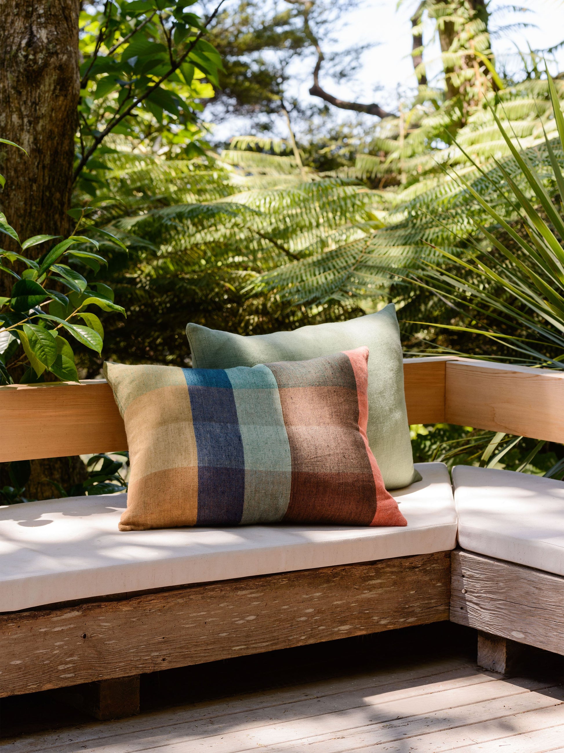 Cabin Linen Cushion Cover Kermit/Multi / 55x45cm