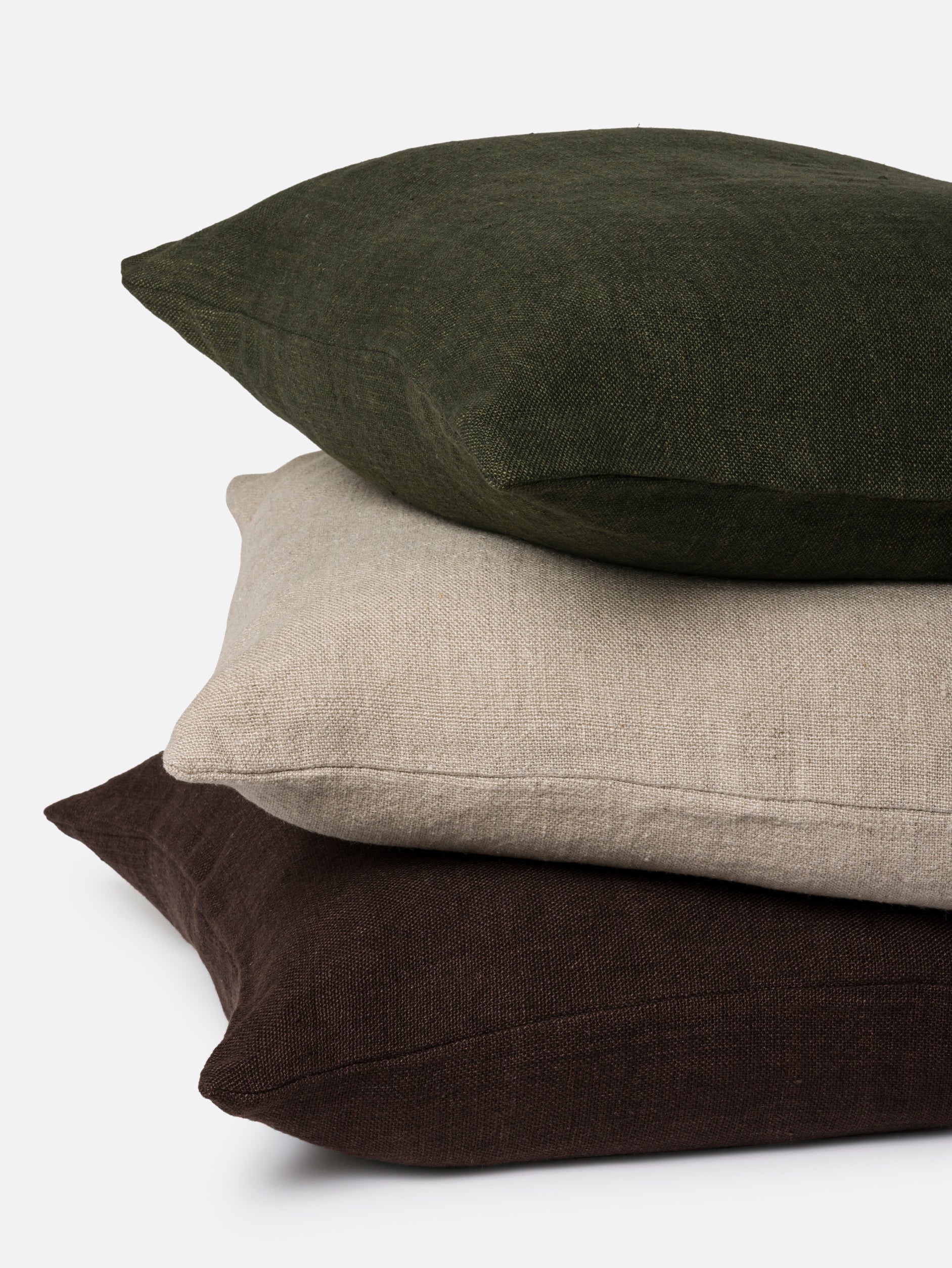 Heavy Linen Cushion Cover Ivy / 55x55cm