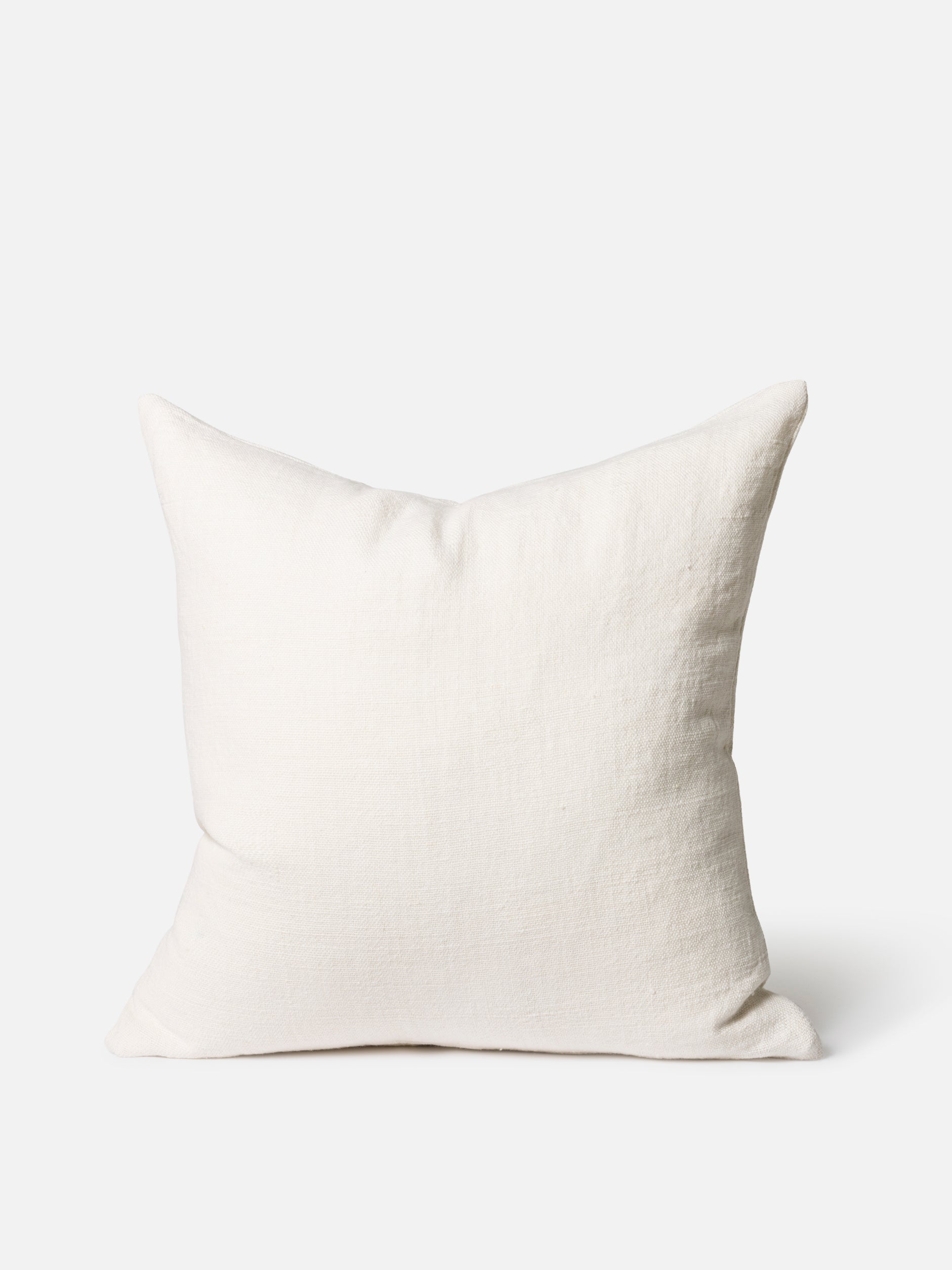 Heavy Linen Cushion Cover Ivory / 55x55cm