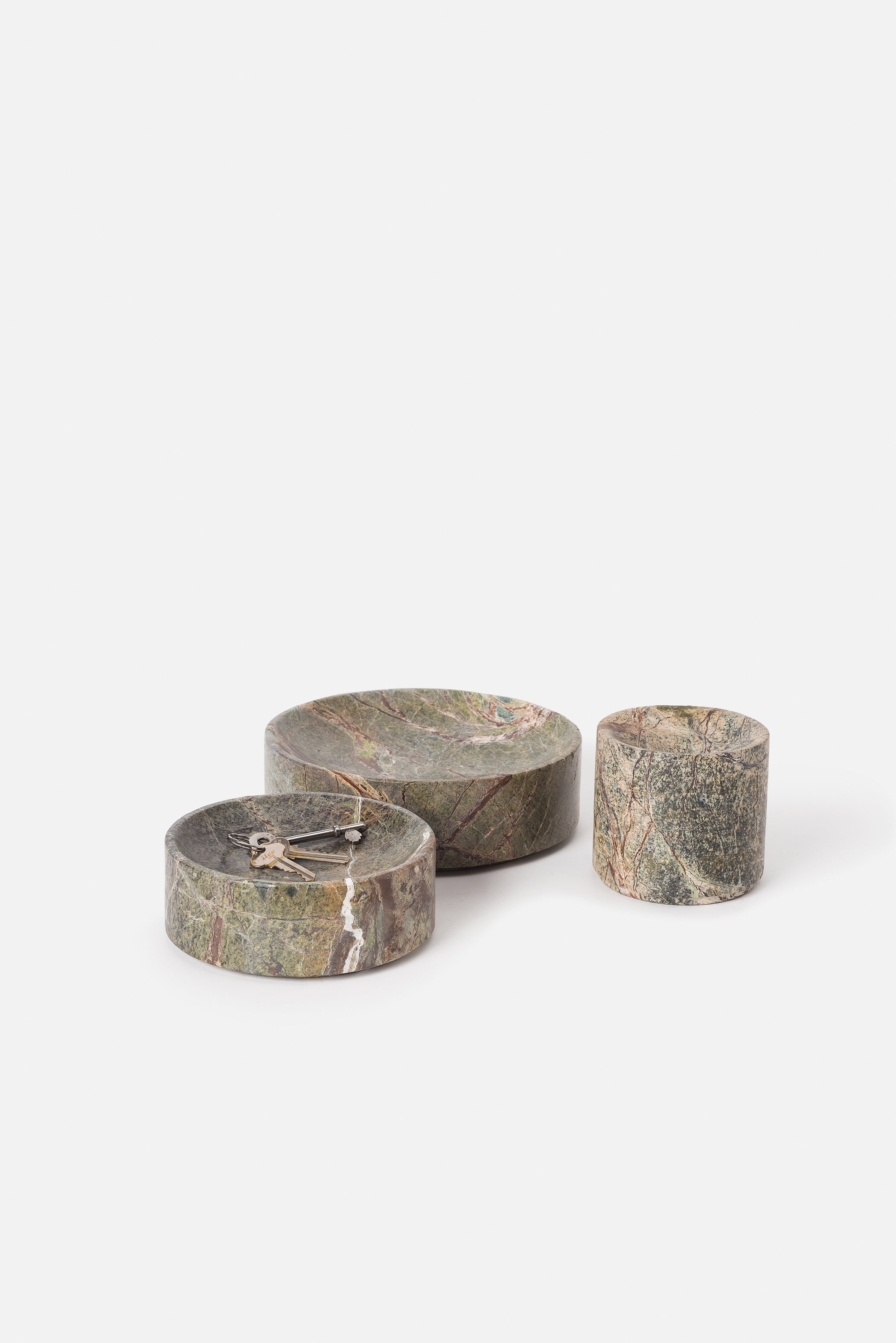 Grove Marble Dish Forest Green / One Size