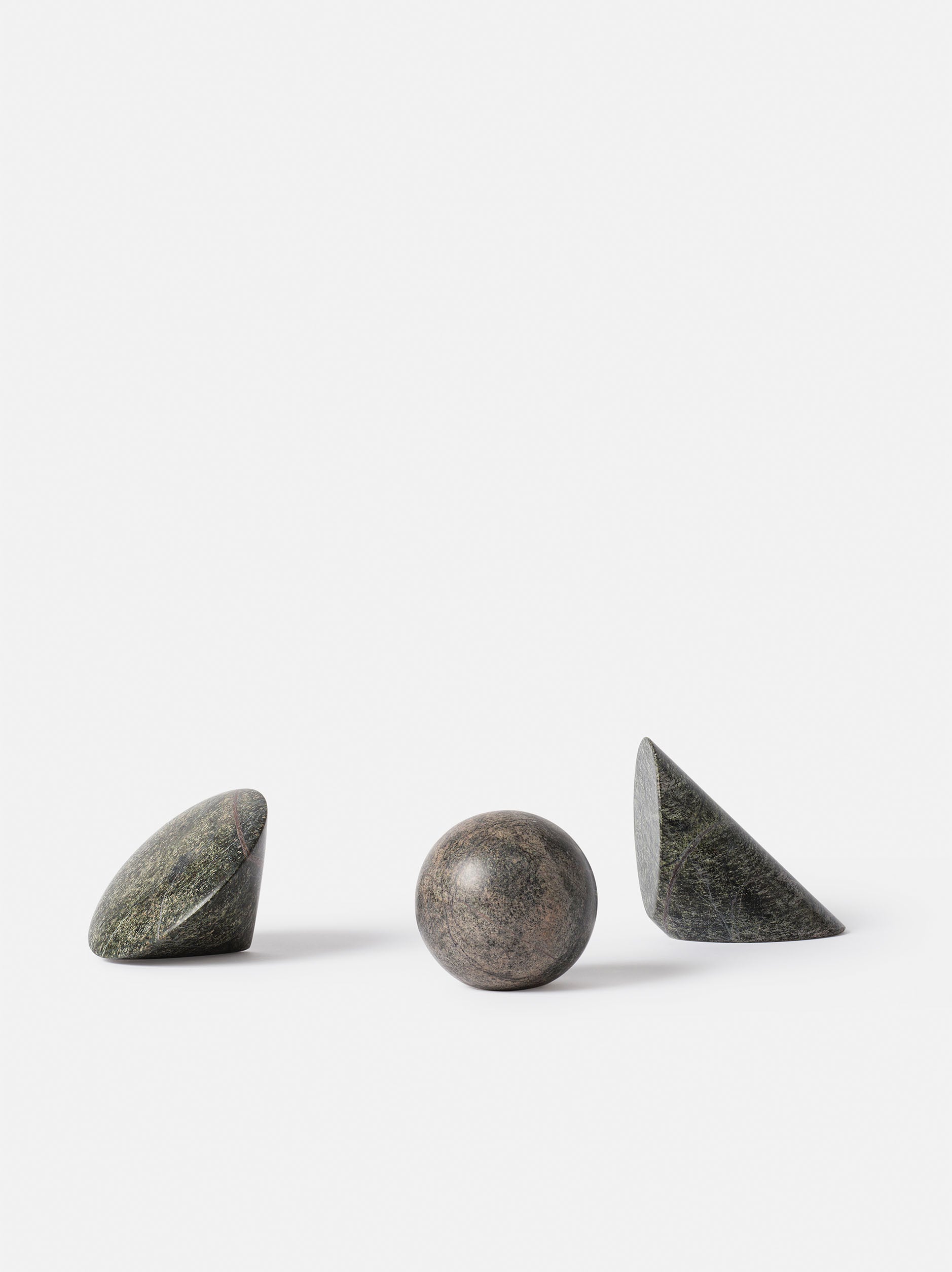 Geo Marble Cone Forest Green / One Size