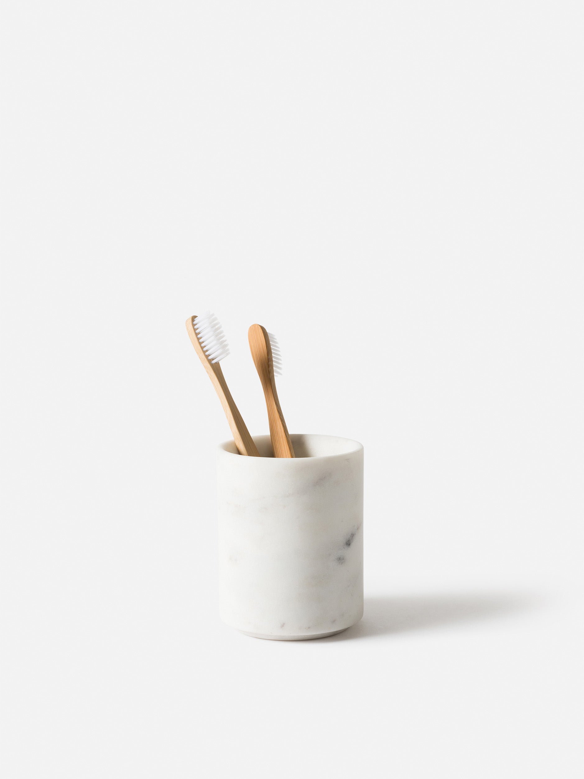 Marble Toothbrush Holder White / One Size