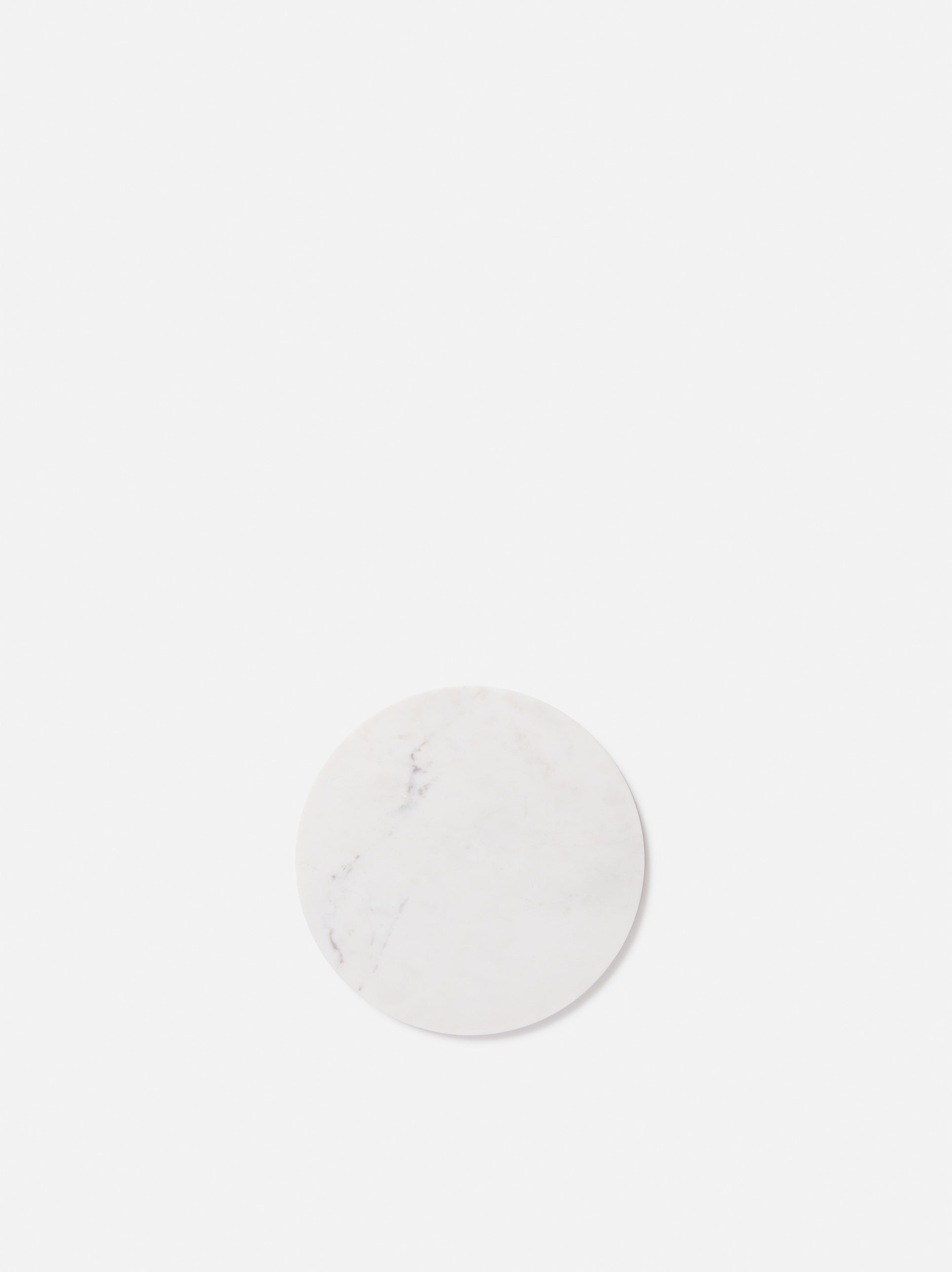 Marble Round Board White / Large