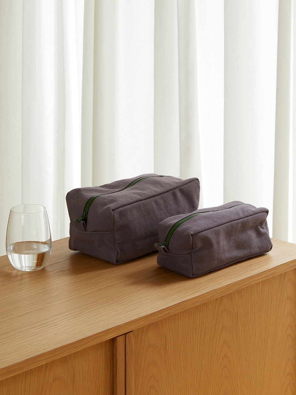 Marlo Contrast Wash Bag Lupin/Spirulina / Large