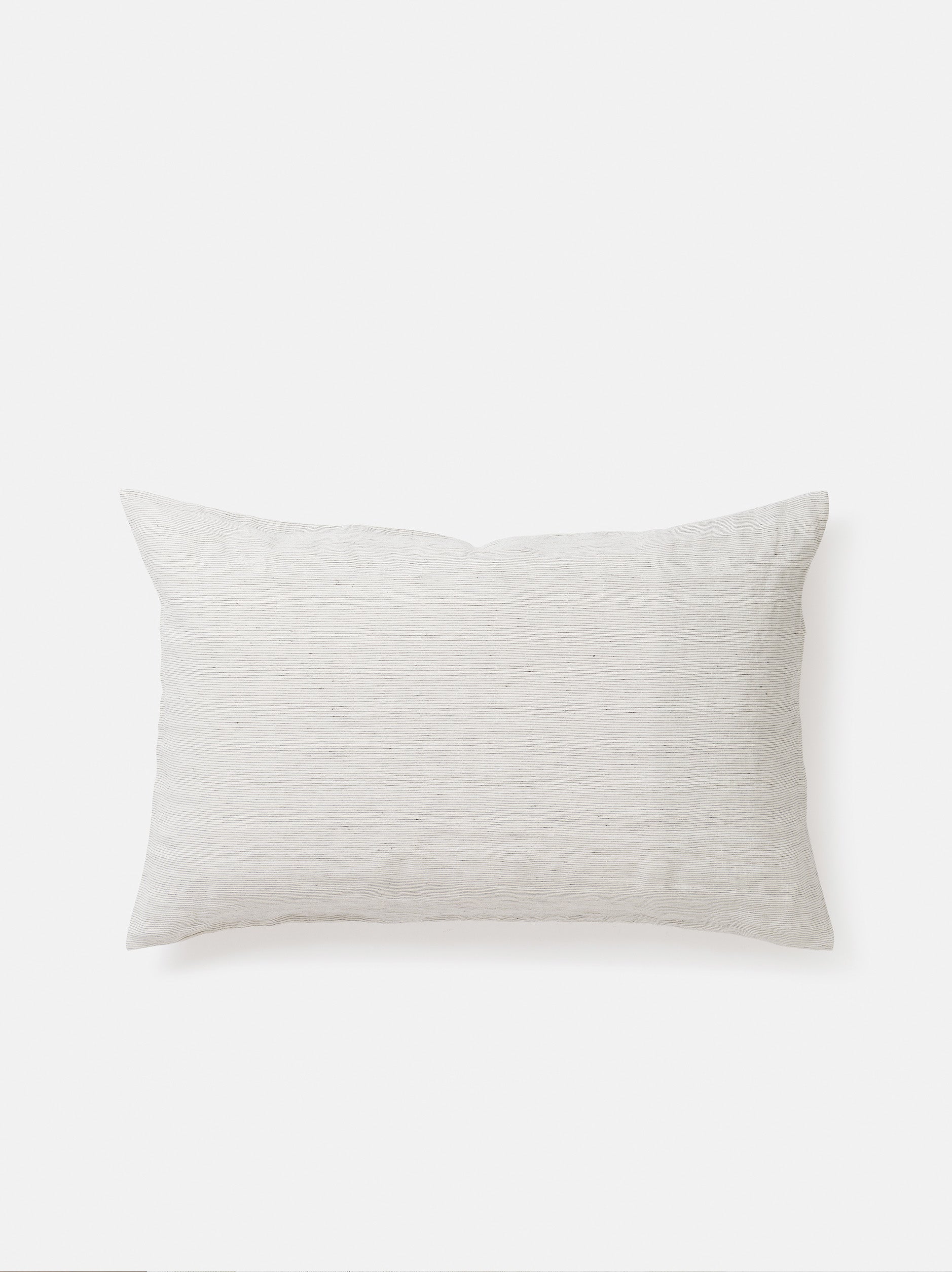 Pinstripe Linen Pillowcase PR Pepper/Chalk / Pillowcase Pair