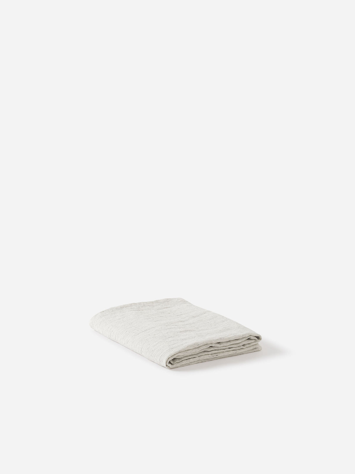 Pinstripe Linen Tablecloth Pepper/Chalk / 155x270cm