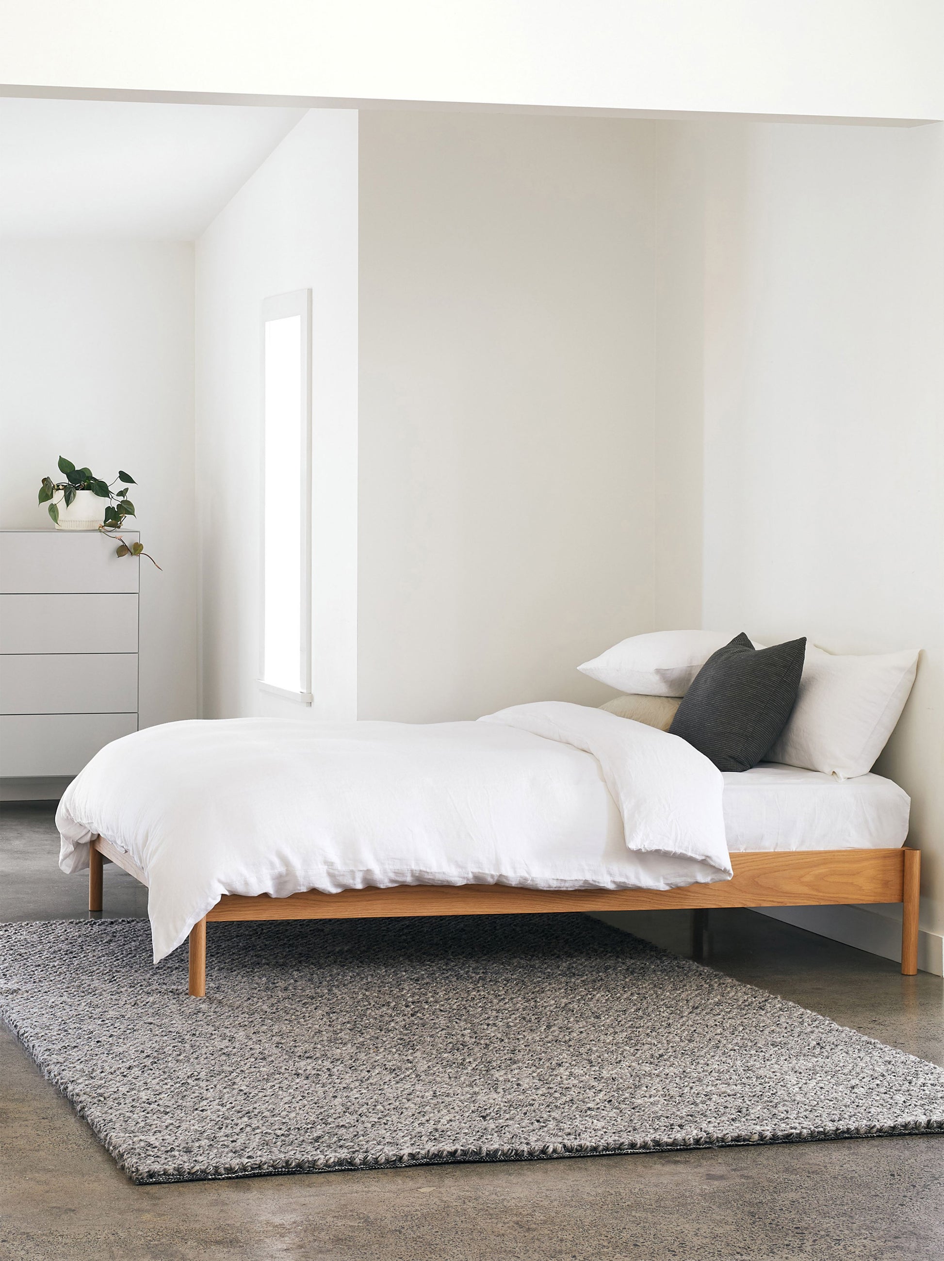 White Linen Duvet Cover White / King Single/Double