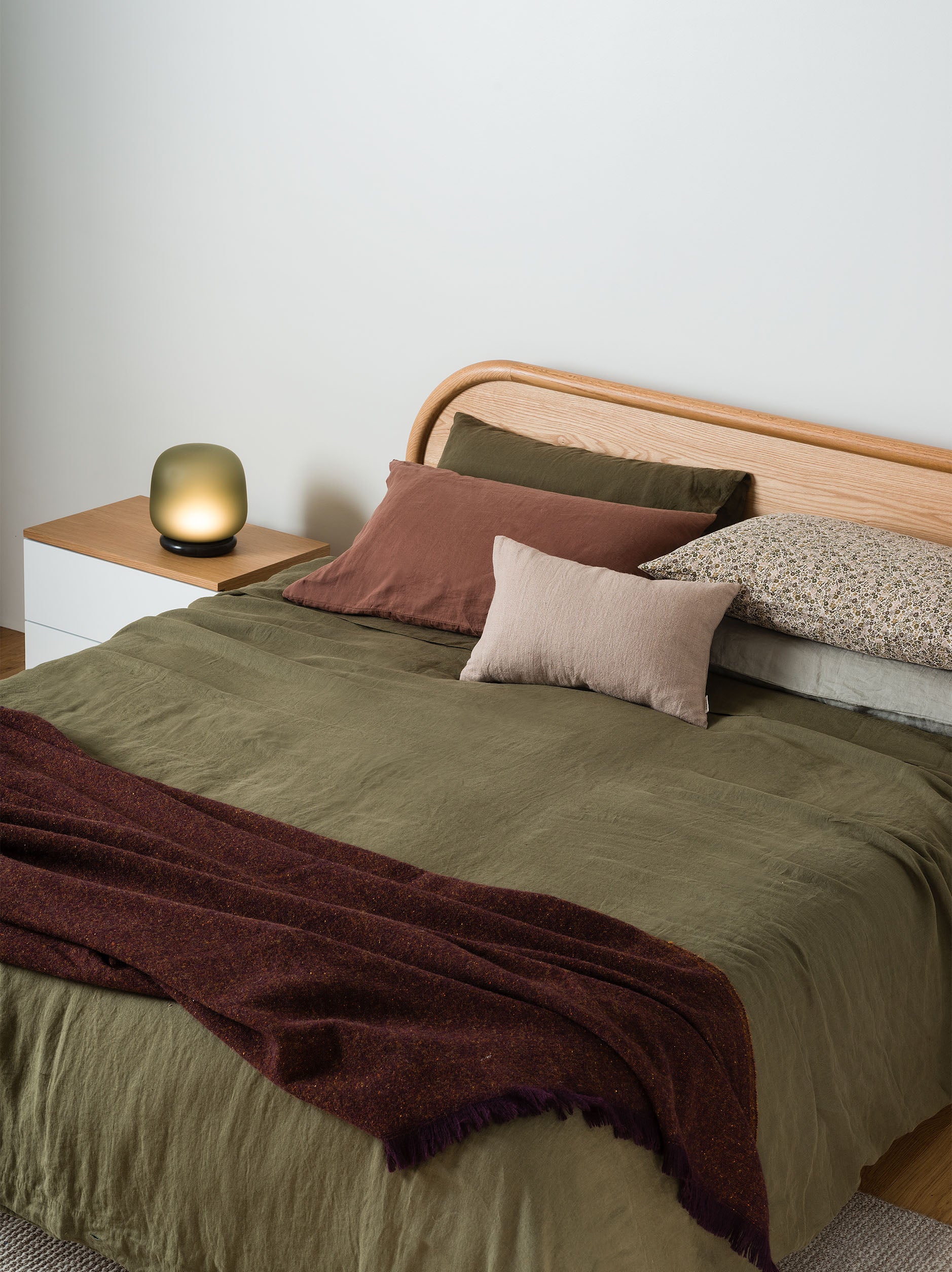 Ivy Linen Duvet Cover Ivy / King Single/Double