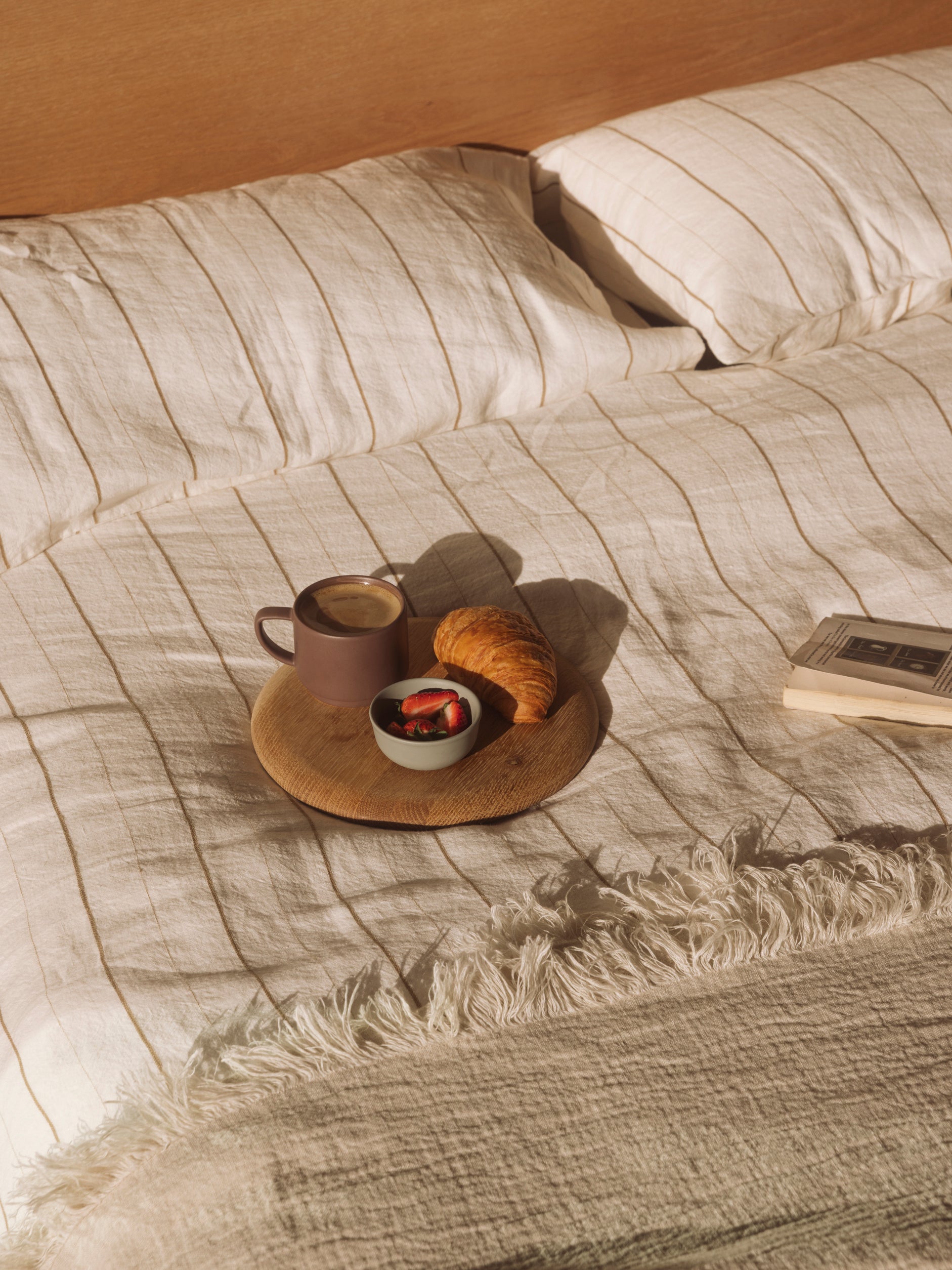 Monday Linen Pillowcase PR Chalk/Miso / Pillowcase Pair