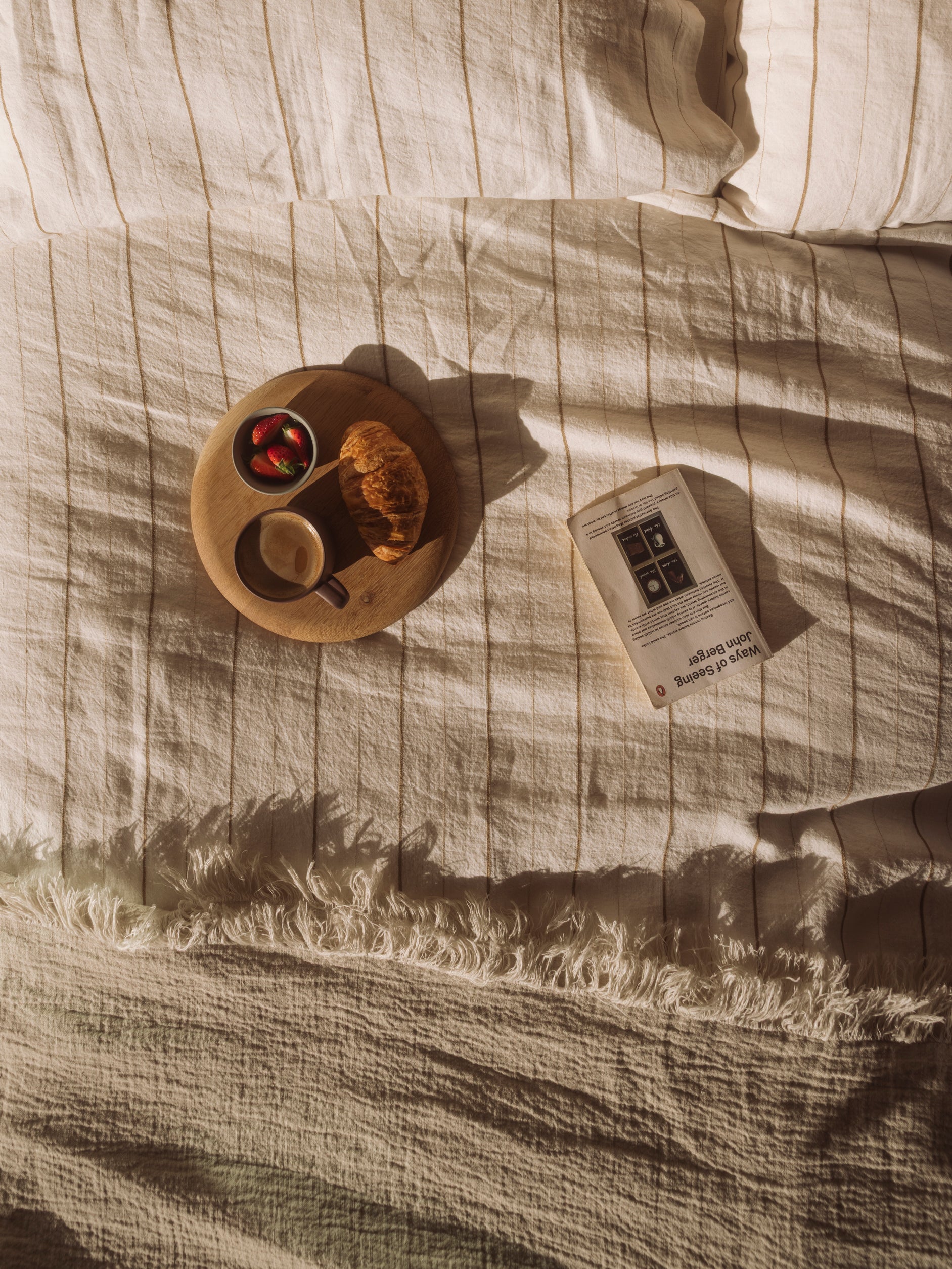 Monday Linen Pillowcase PR Chalk/Miso / Pillowcase Pair