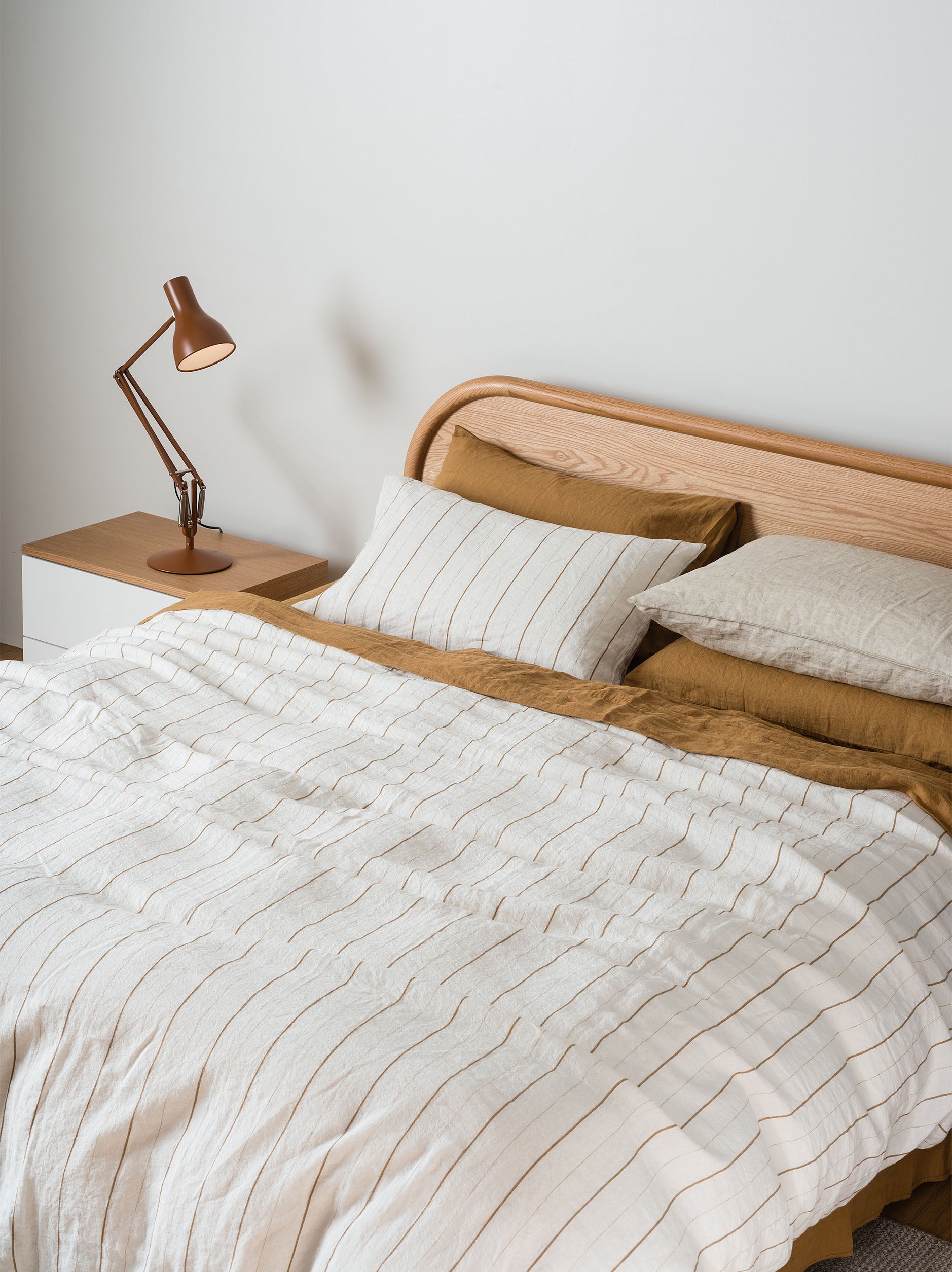 Monday Linen Duvet Cover Chalk/Miso / Super King