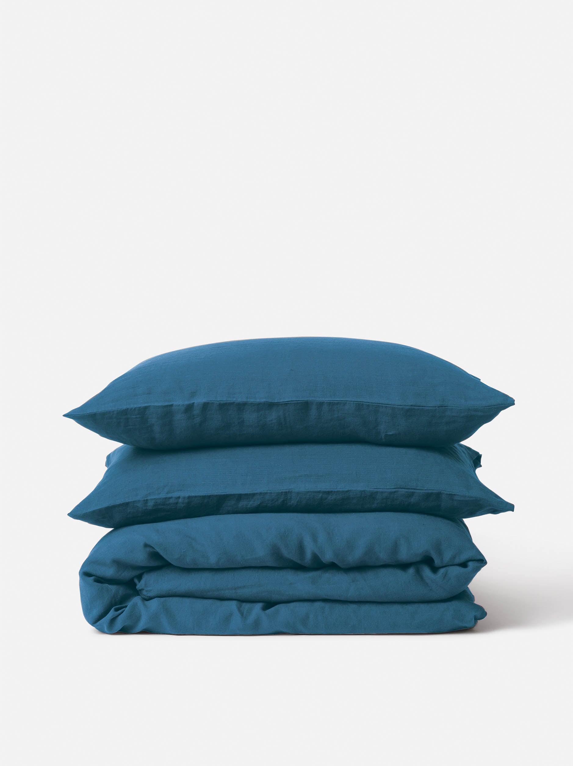 Sea Linen Duvet Cover Sea / Queen