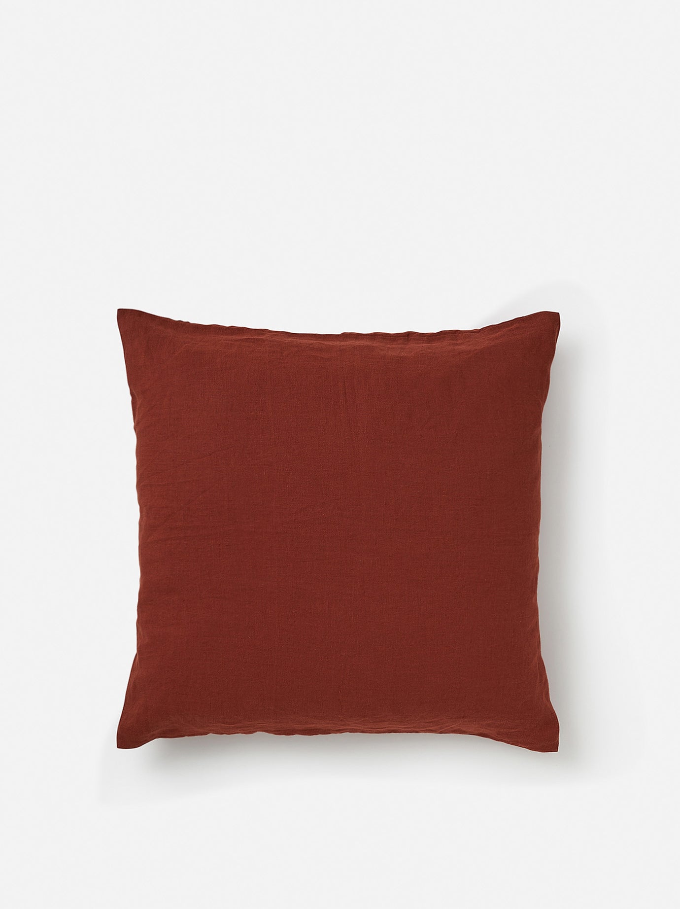 Brick Linen Euro Pillowcase Brick / Euro Pillowcase