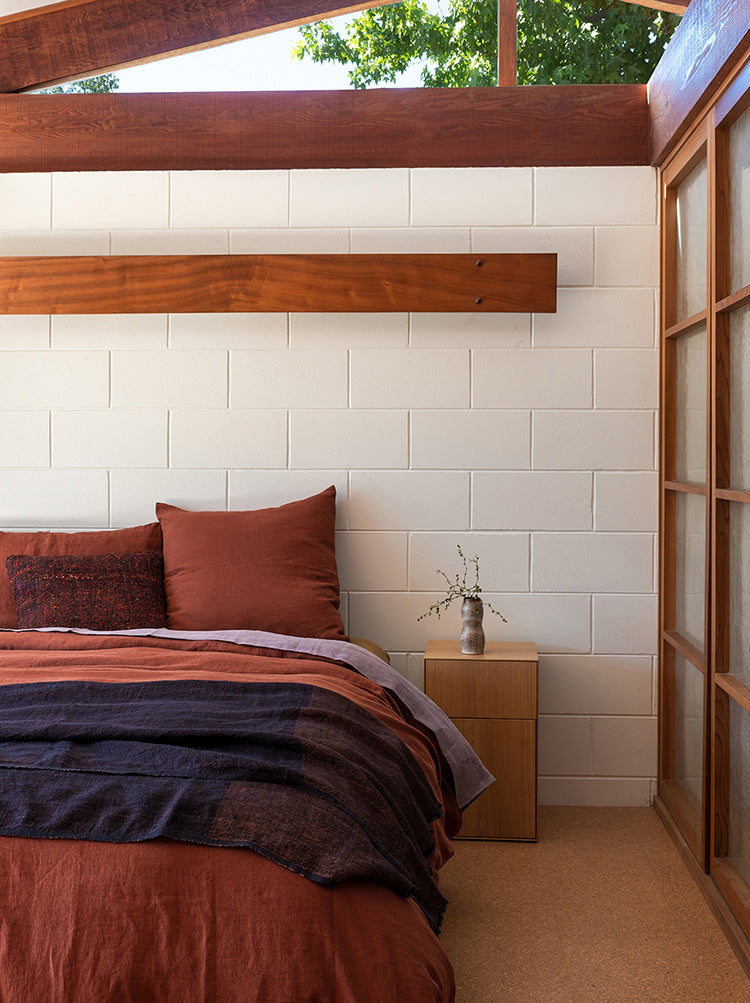 Brick Linen Euro Pillowcase Brick / Euro Pillowcase
