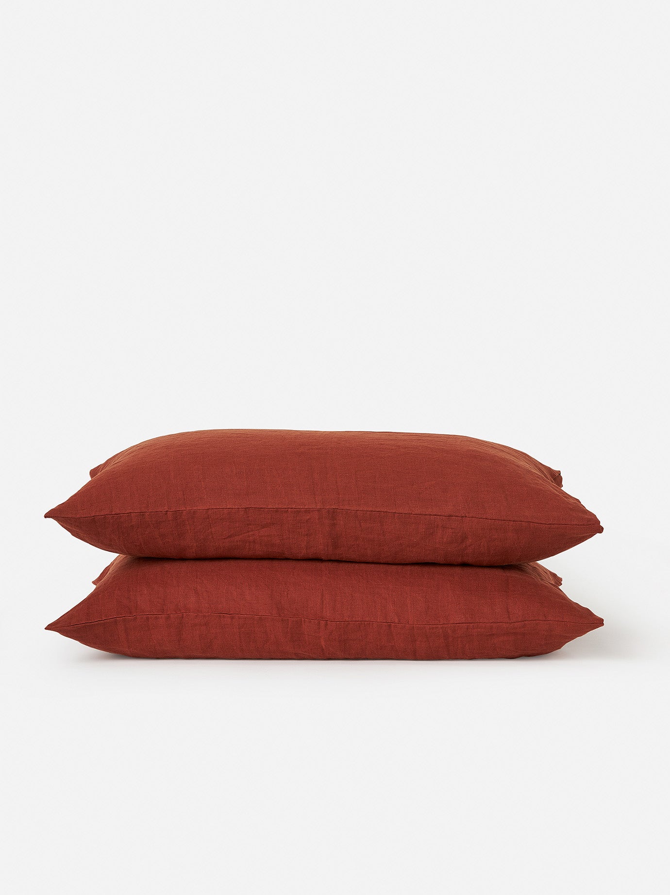 Brick Linen Pillowcase PR Brick / Pillowcase Pair