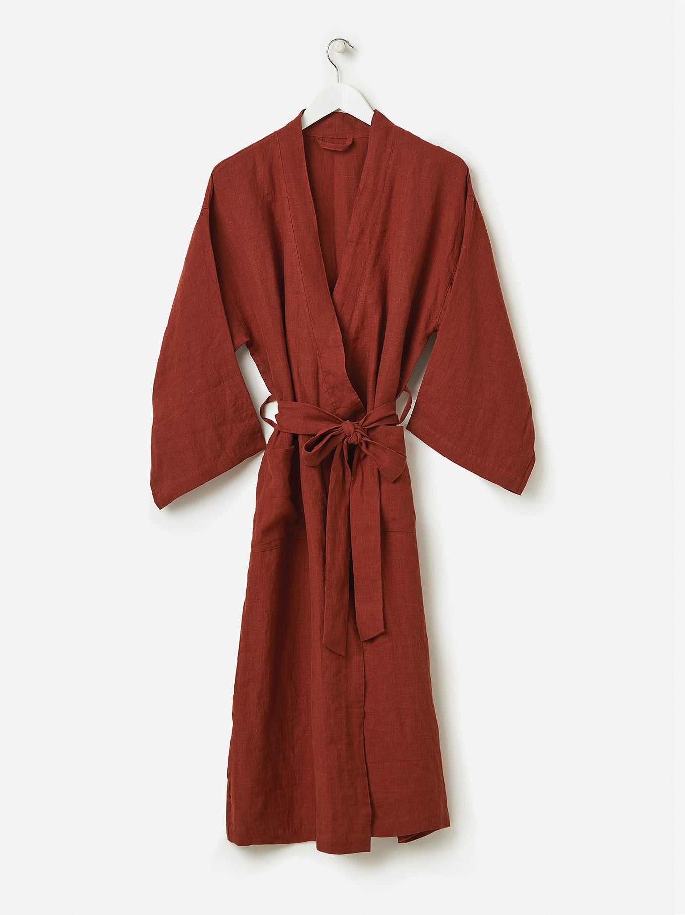 Brick Linen Robe Brick / Small/Medium