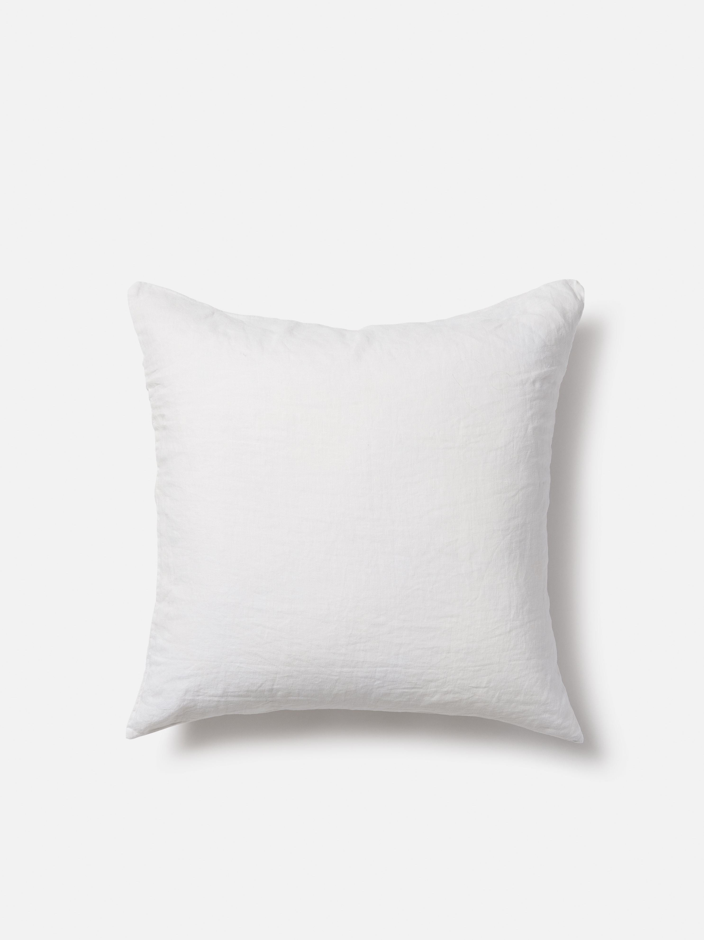 White Linen Euro Pillowcase White / Euro Pillowcase