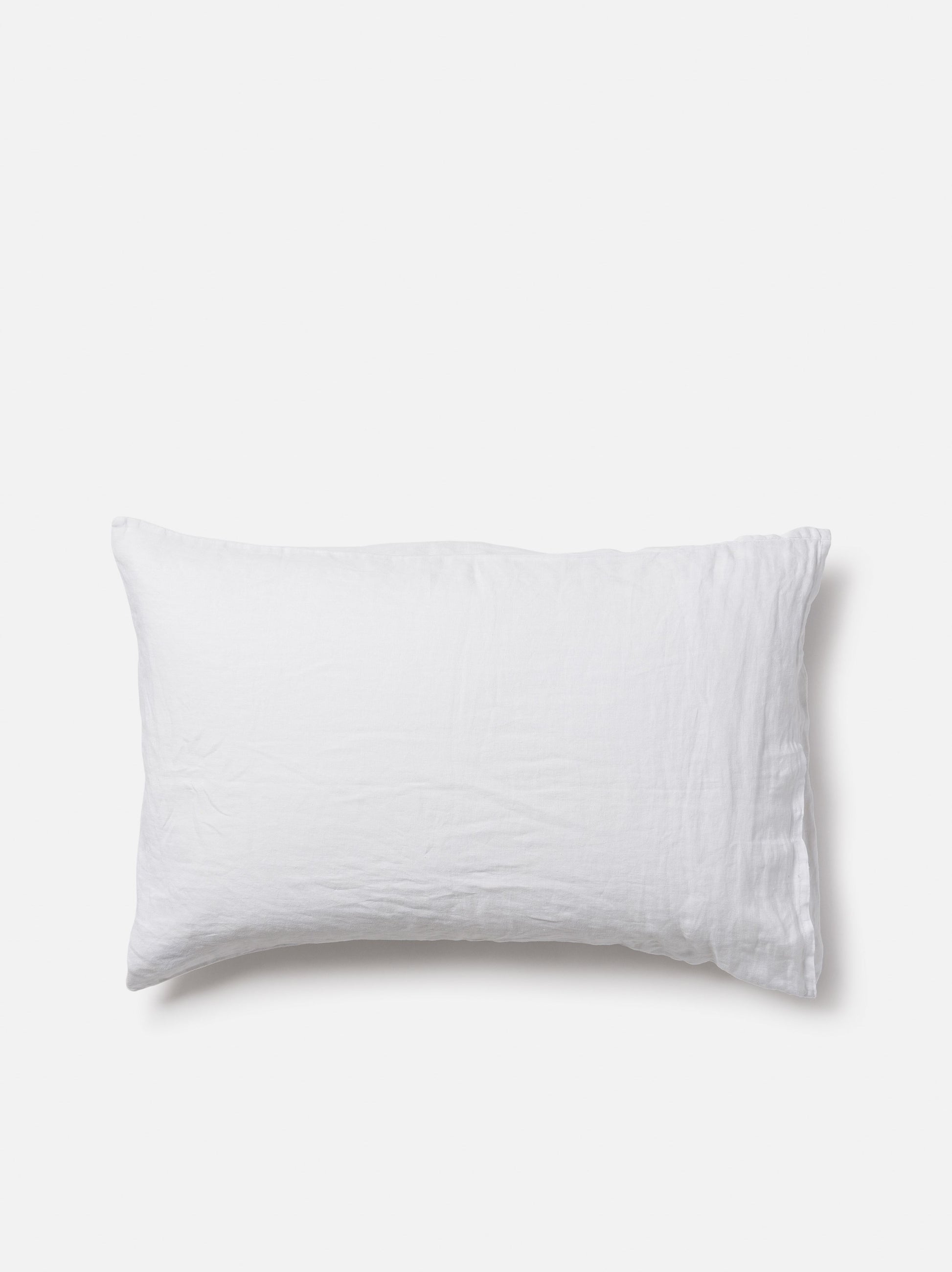 White Linen Pillowcase PR White / Pillowcase Pair