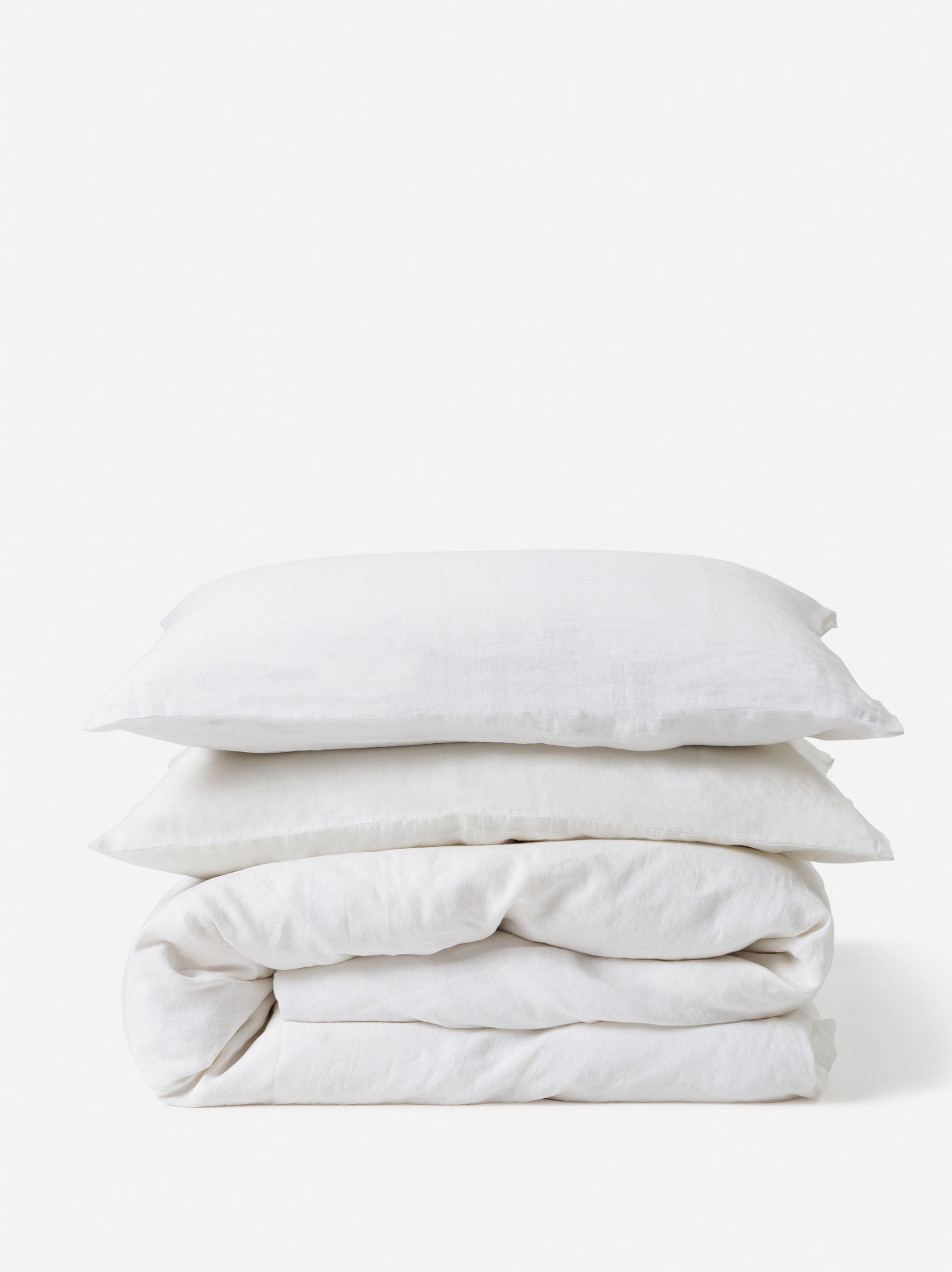 White Linen Pillowcase PR White / Pillowcase Pair