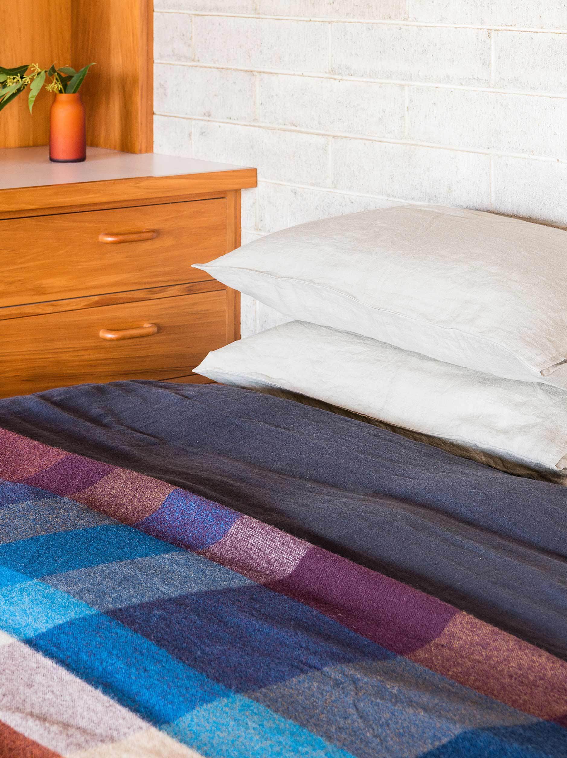 Chambray Linen Pillowcase PR Oatmeal / Pillowcase Pair