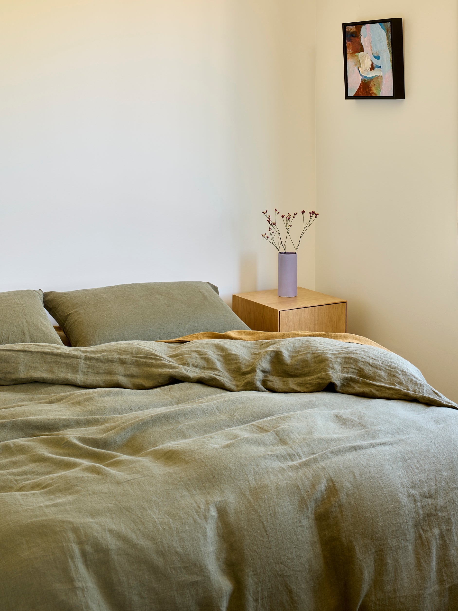 Ivy Linen Duvet Cover Ivy / Queen