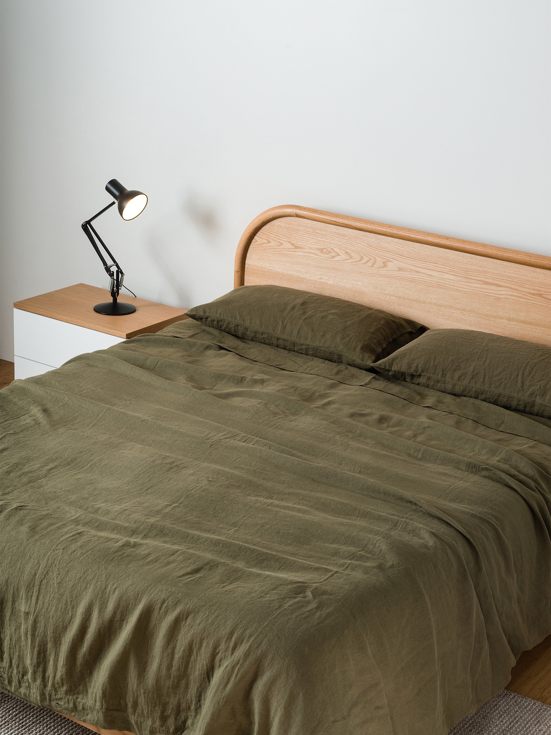 Ivy Linen Duvet Cover Ivy / Queen