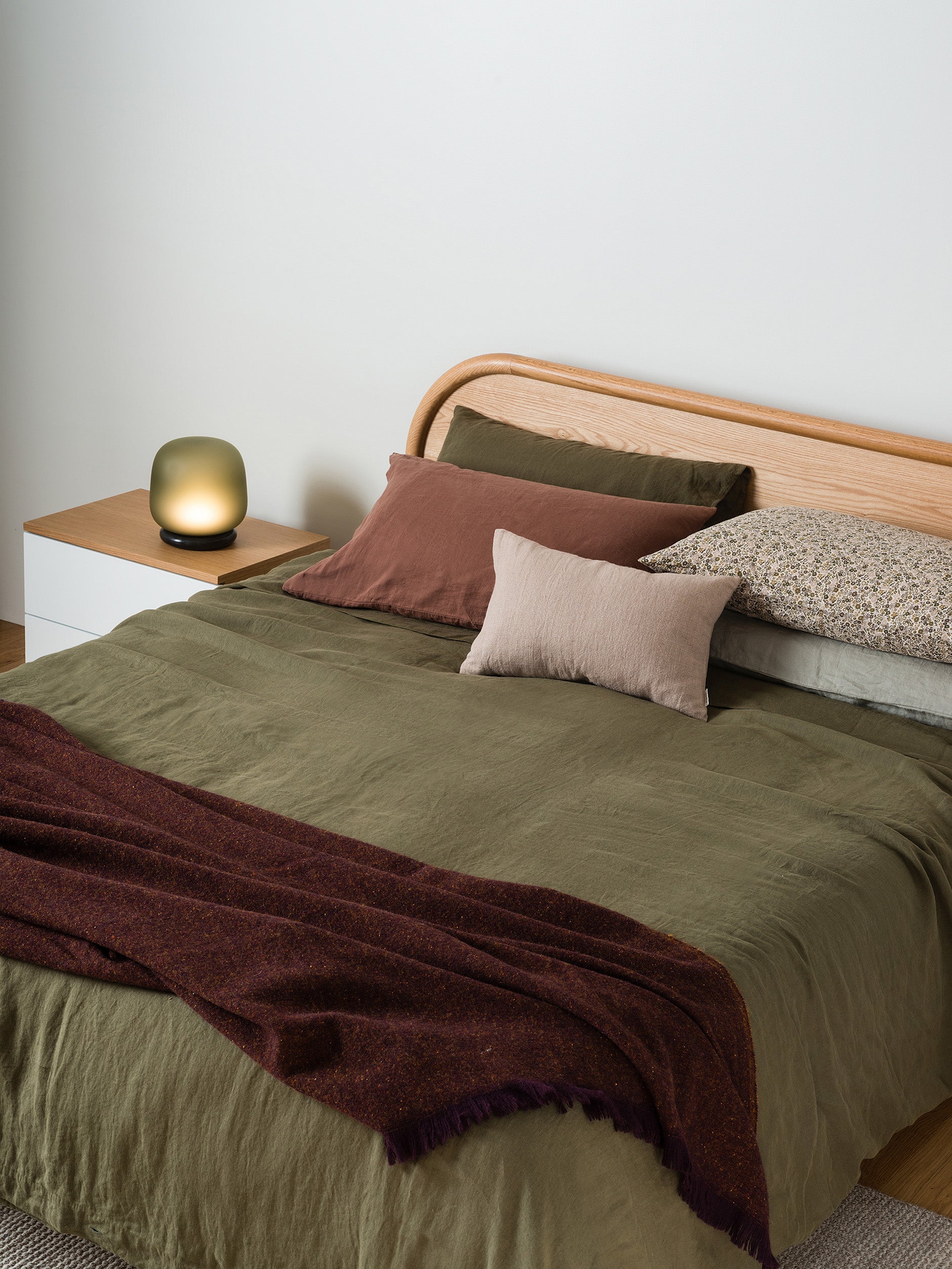 Ivy Linen Duvet Cover Ivy / Queen