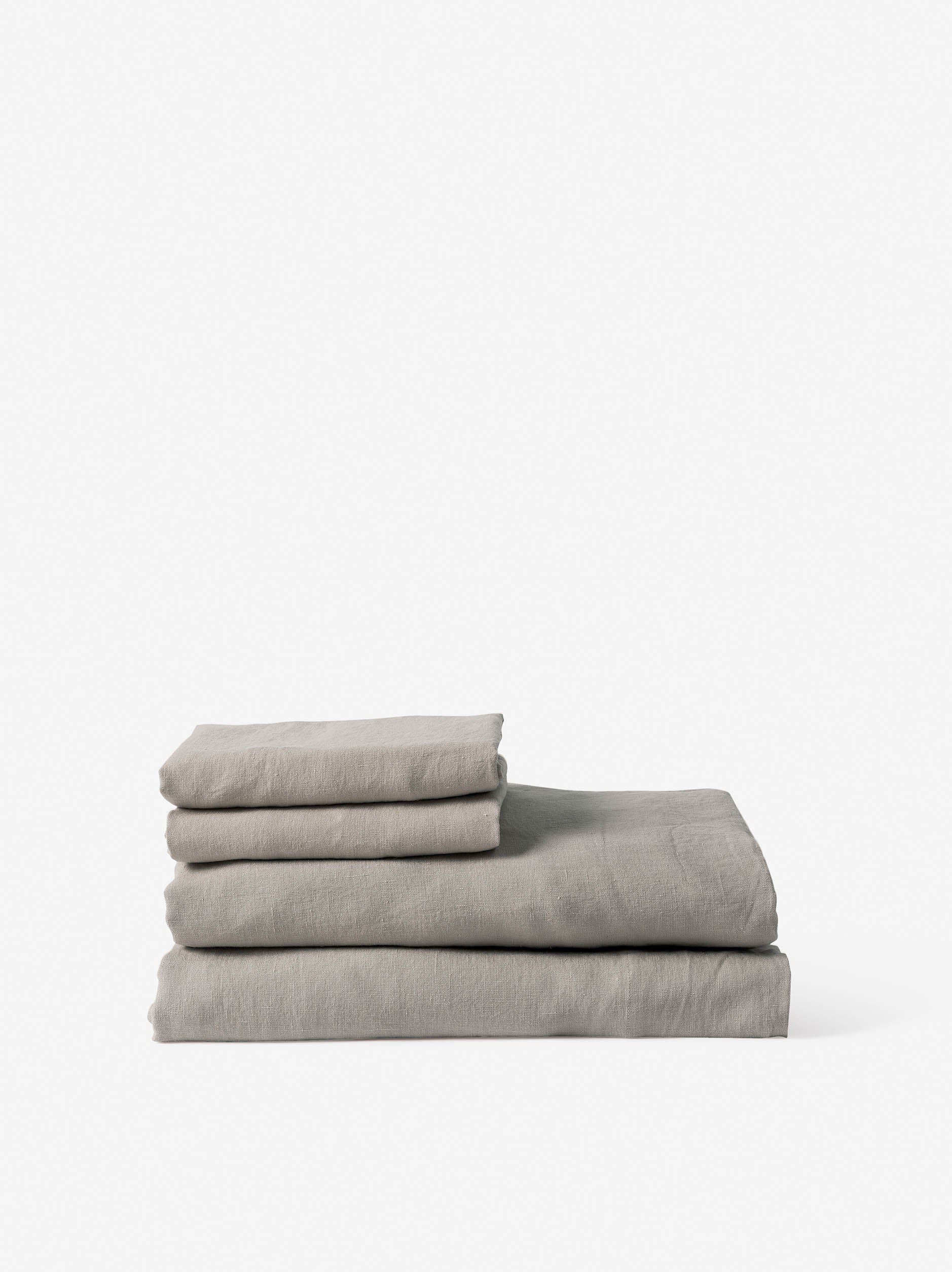 Puddle Linen Flat Sheet Puddle / Queen