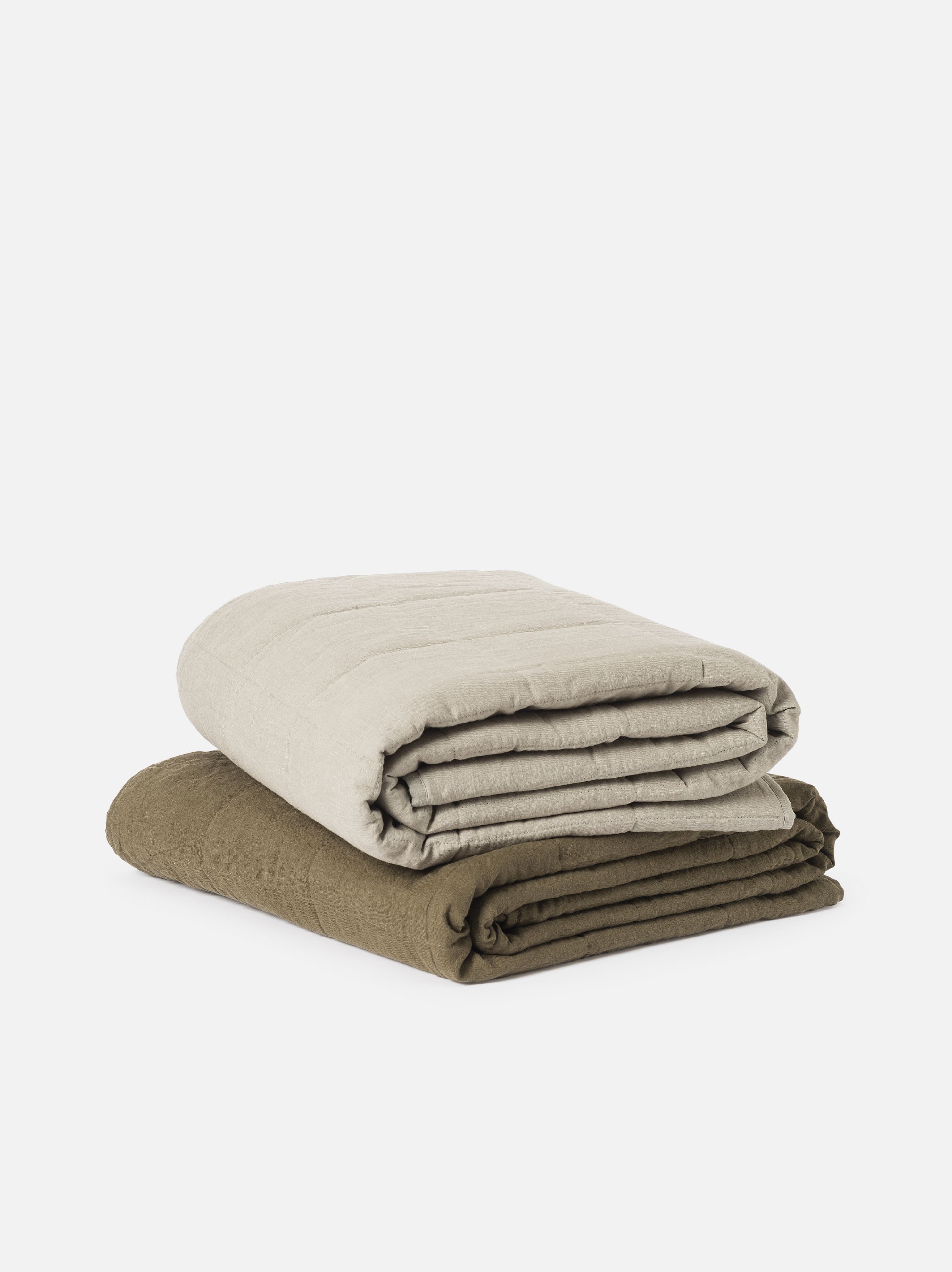 Ivy Linen Quilt Ivy / Queen