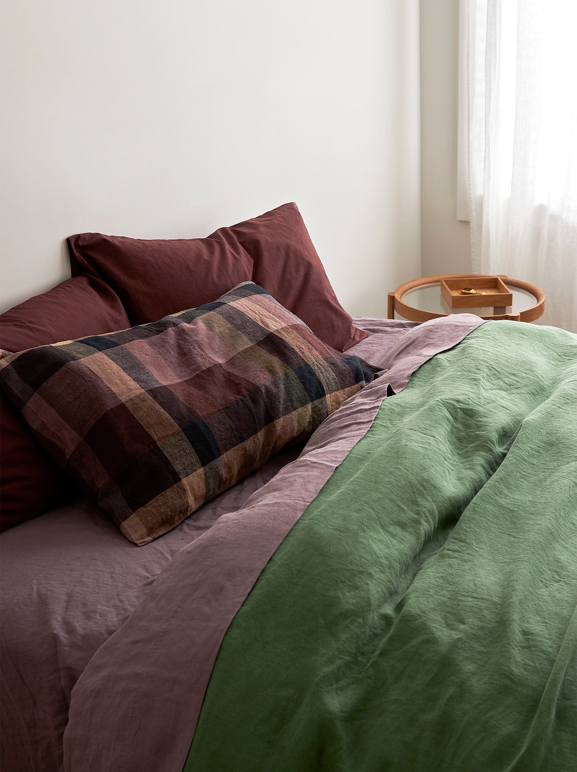 Lupin Linen Flat Sheet Lupin / Queen