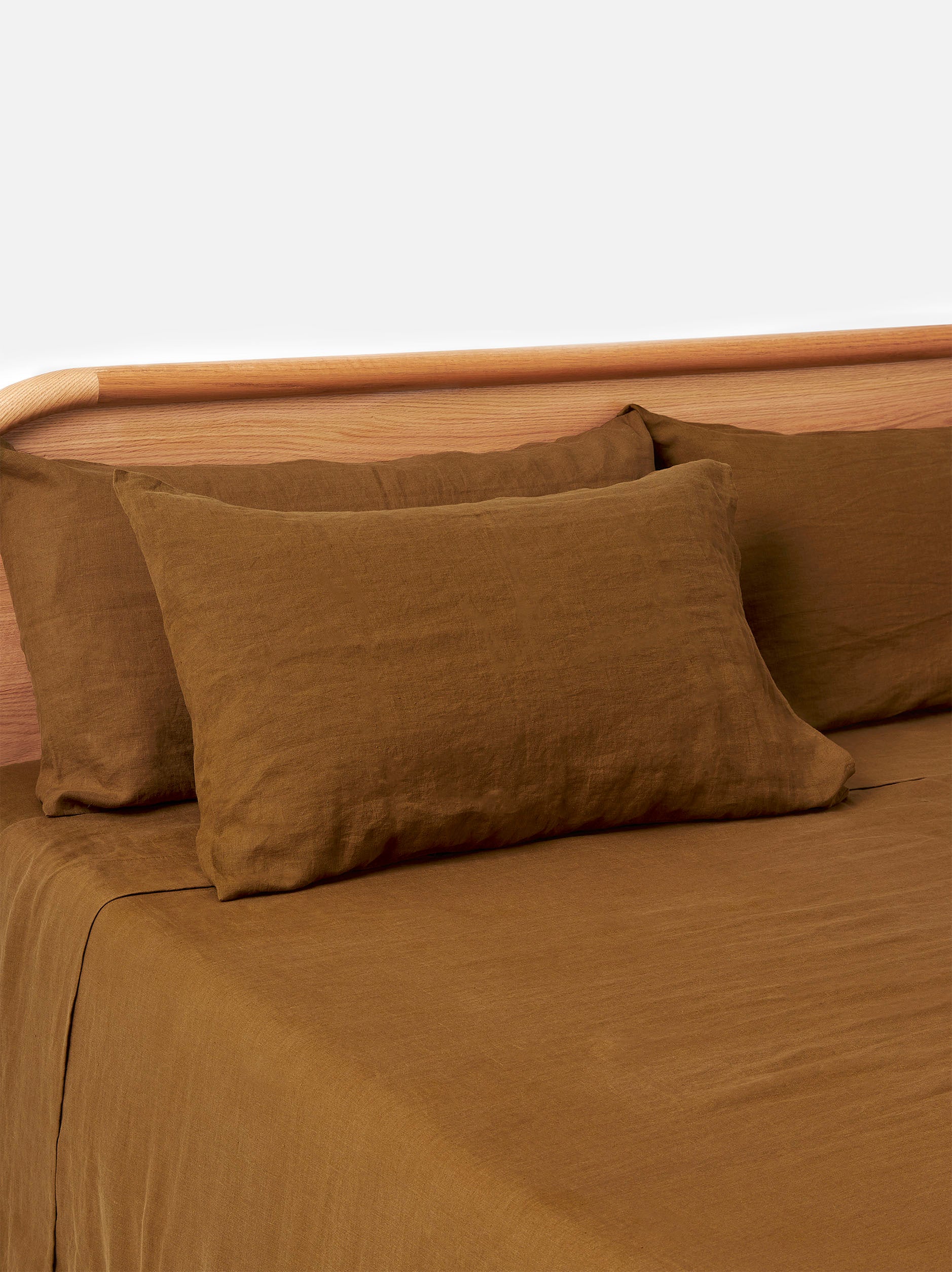 Ochre Linen Pillowcase PR Ochre / Pillowcase Pair