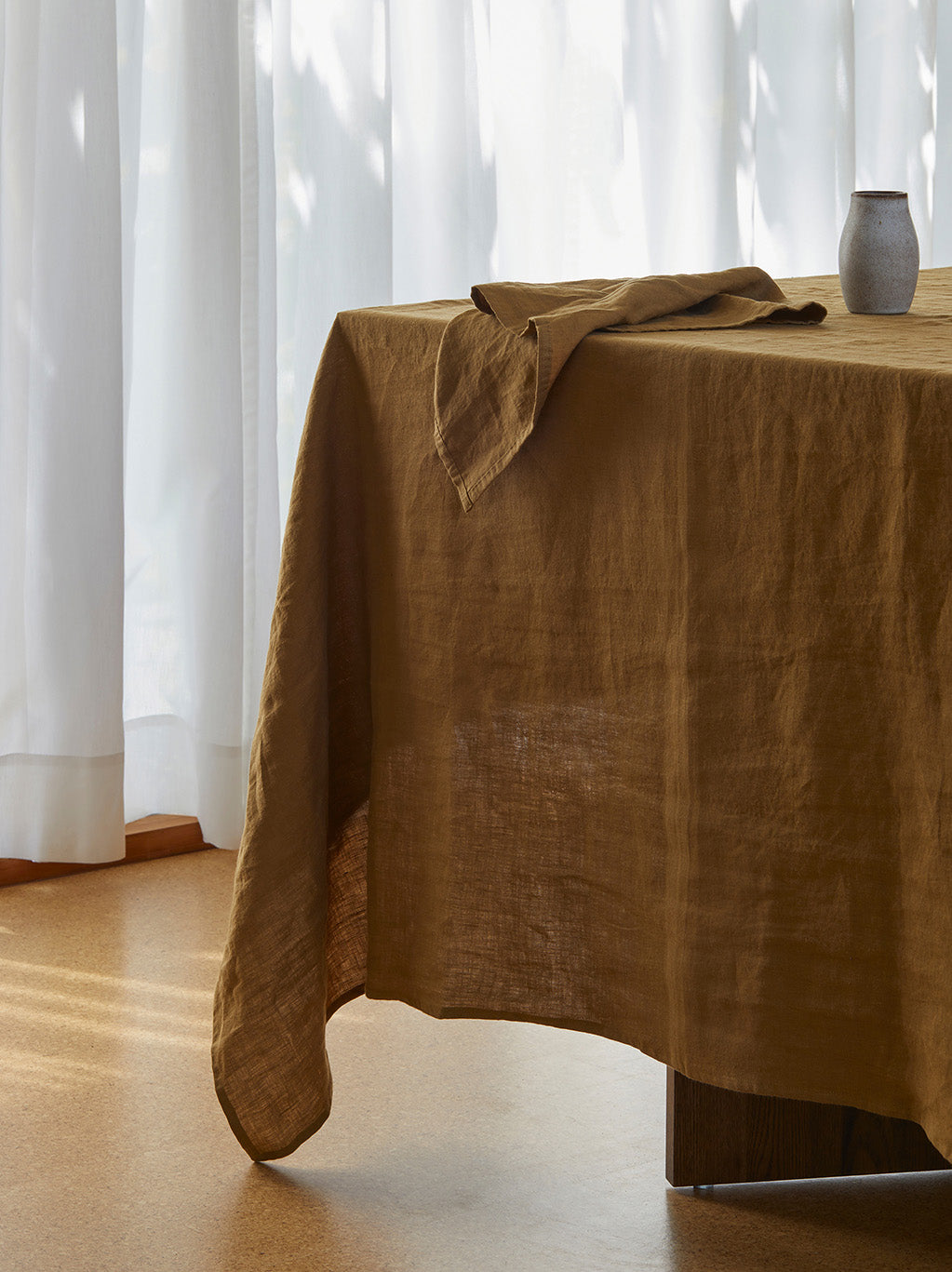 Ochre Linen Napkin Ochre / 45x45cm