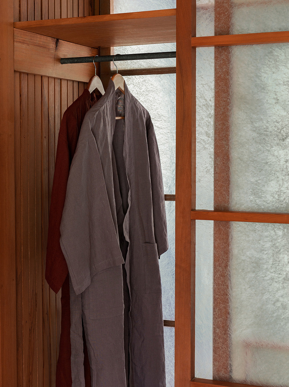 Lupin Womens Linen Robe Lupin / Large