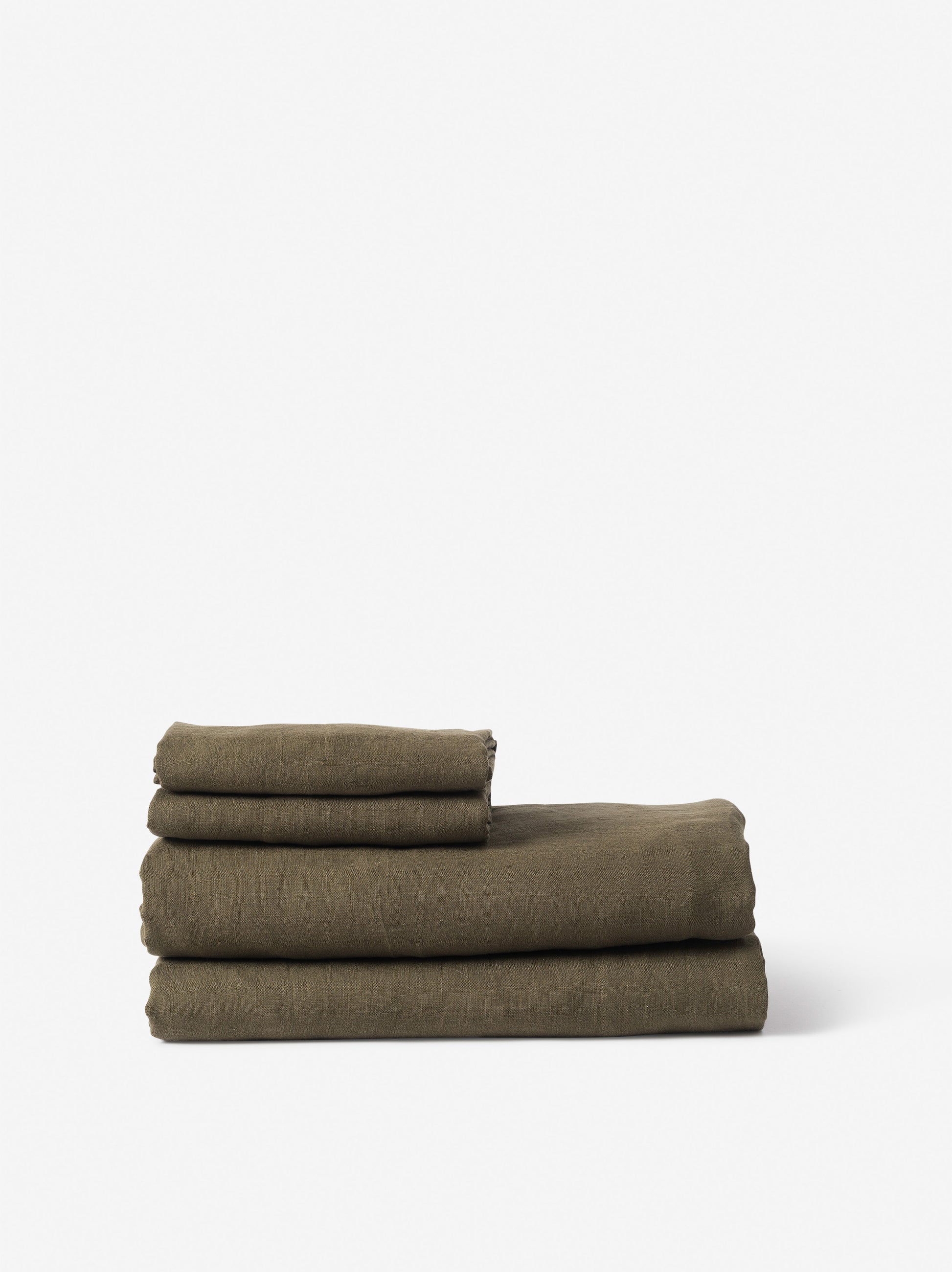 Ivy Linen Flat Sheet Ivy / King