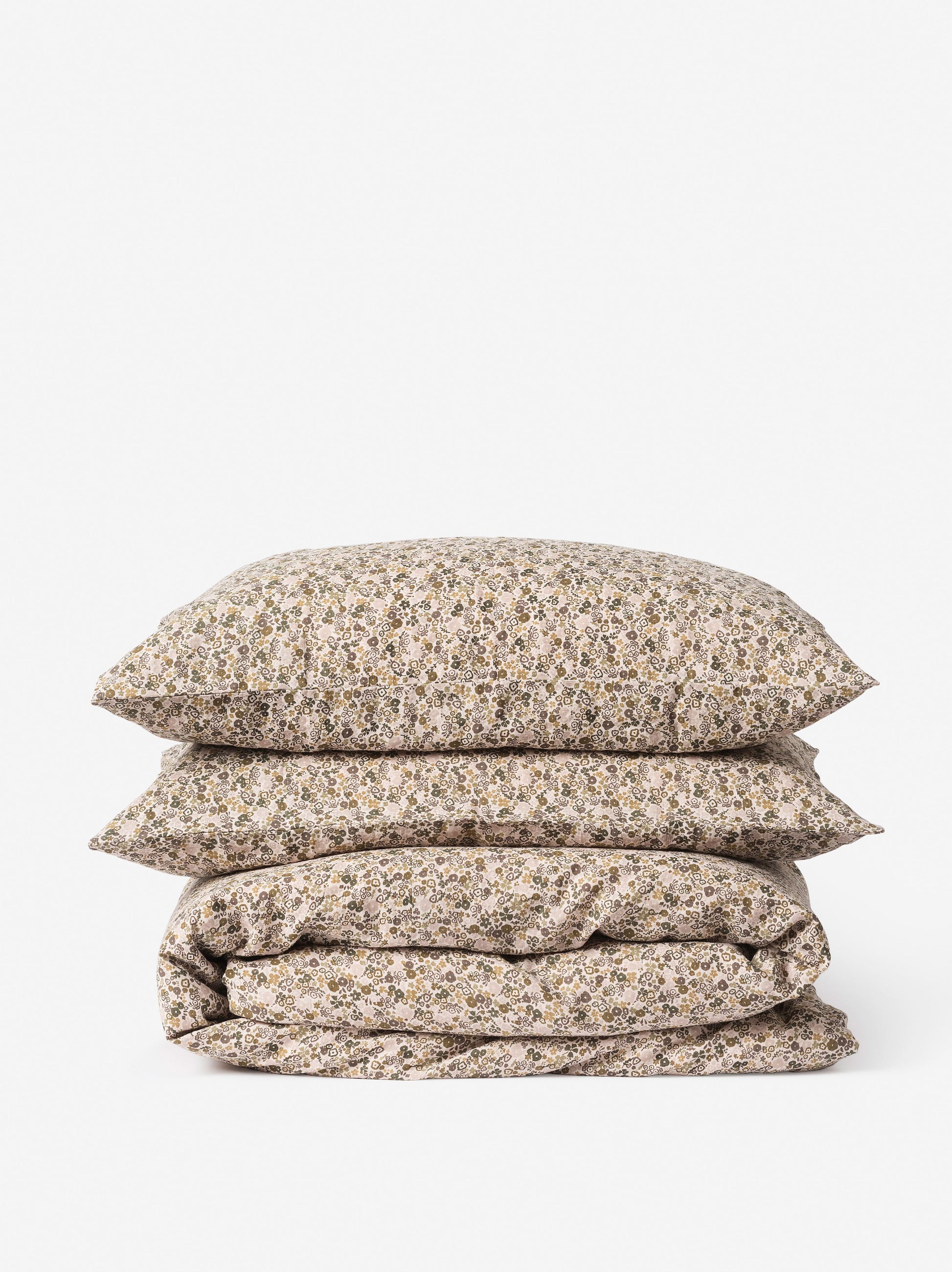 Wildflower Linen Duvet Cover Ivy/Multi / King Single/Double