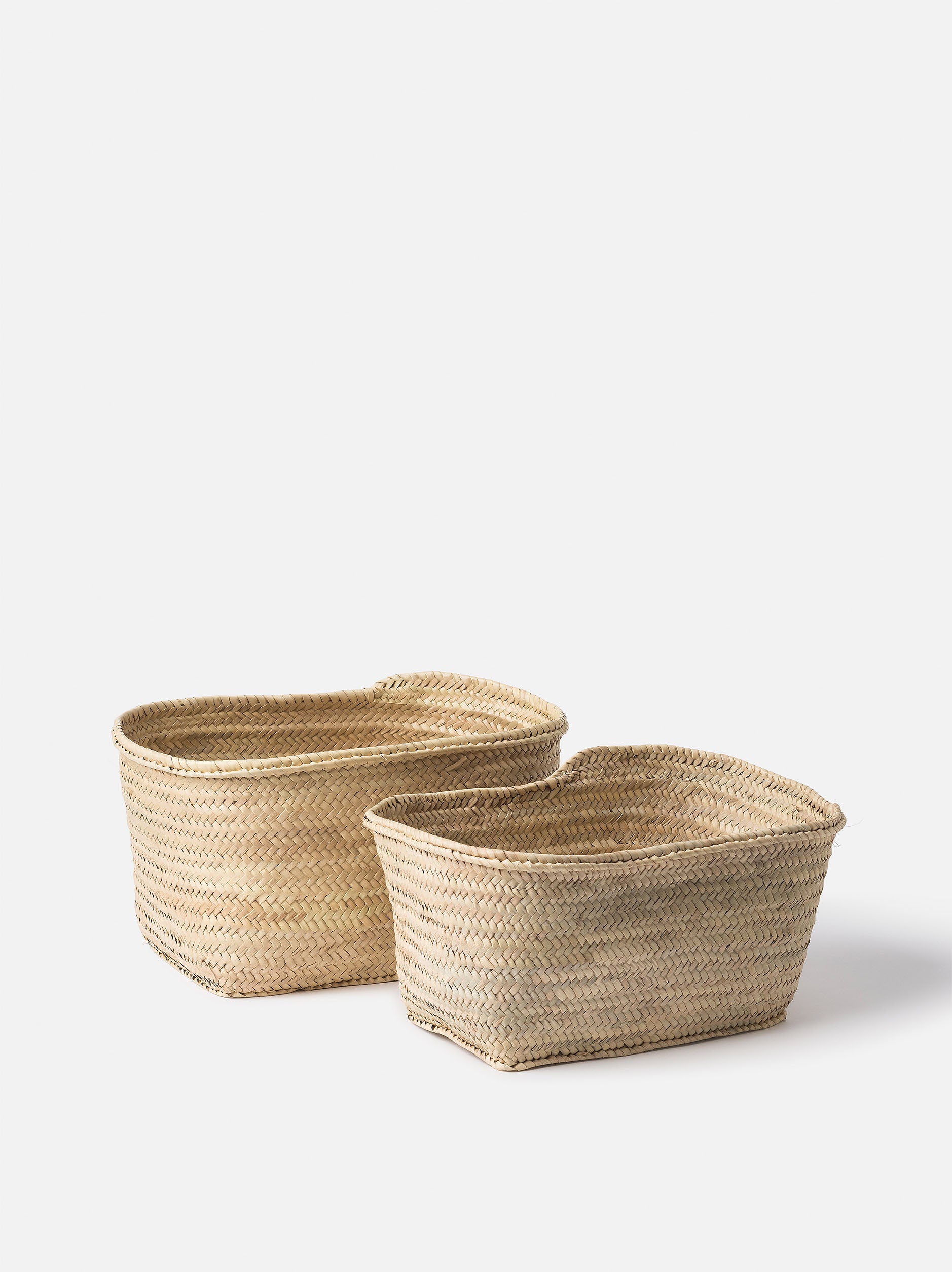 Moroccan Rectangle Storage Basket Natural / Large