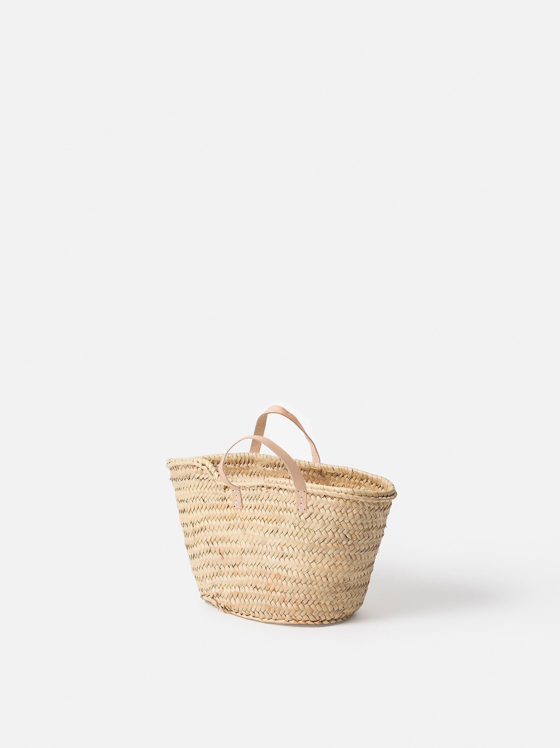 Moroccan Basket w/Short Handles Natural / Small