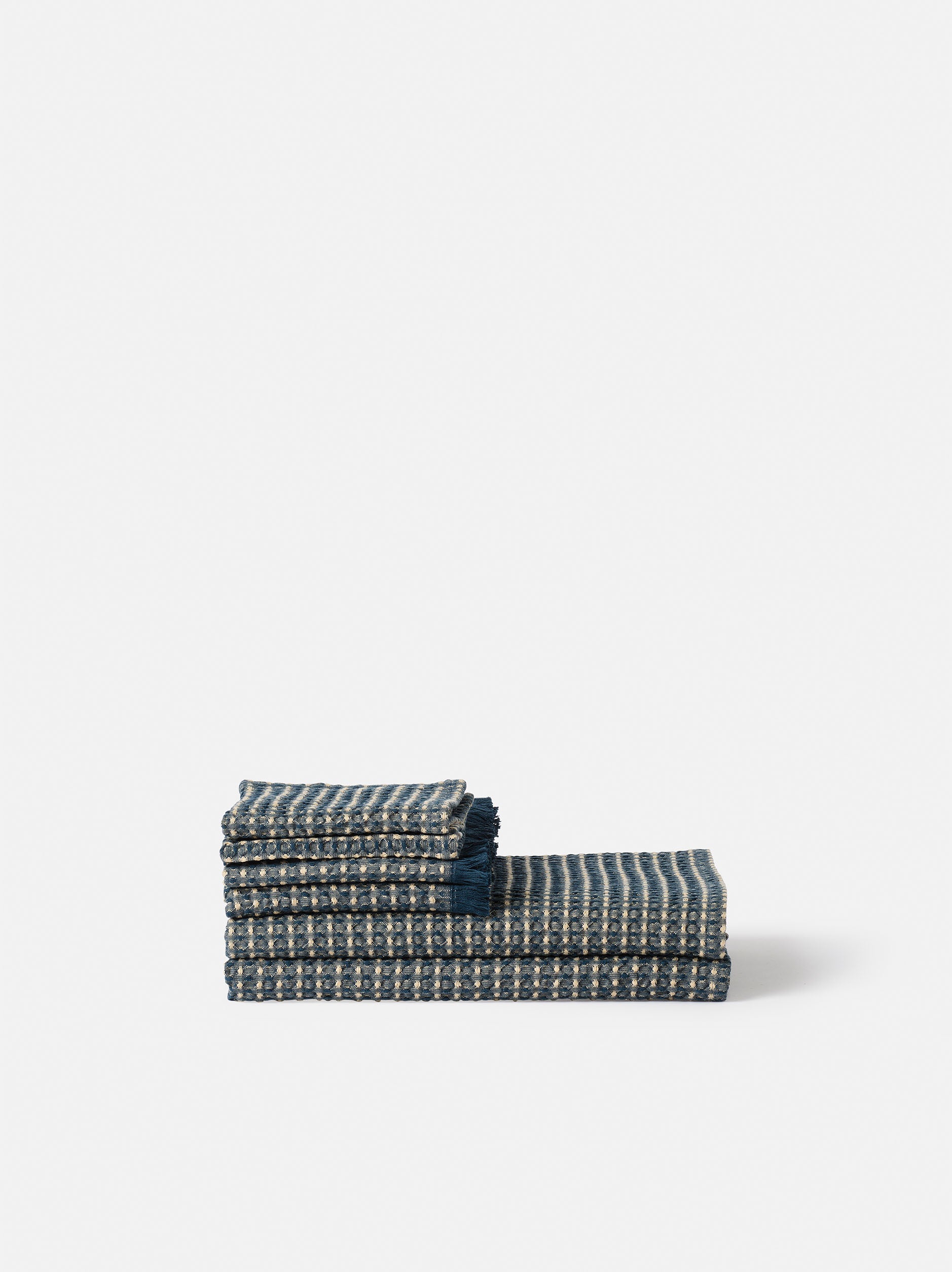Aalto Bath Towel Range Sailor/Butter / Face Cloth