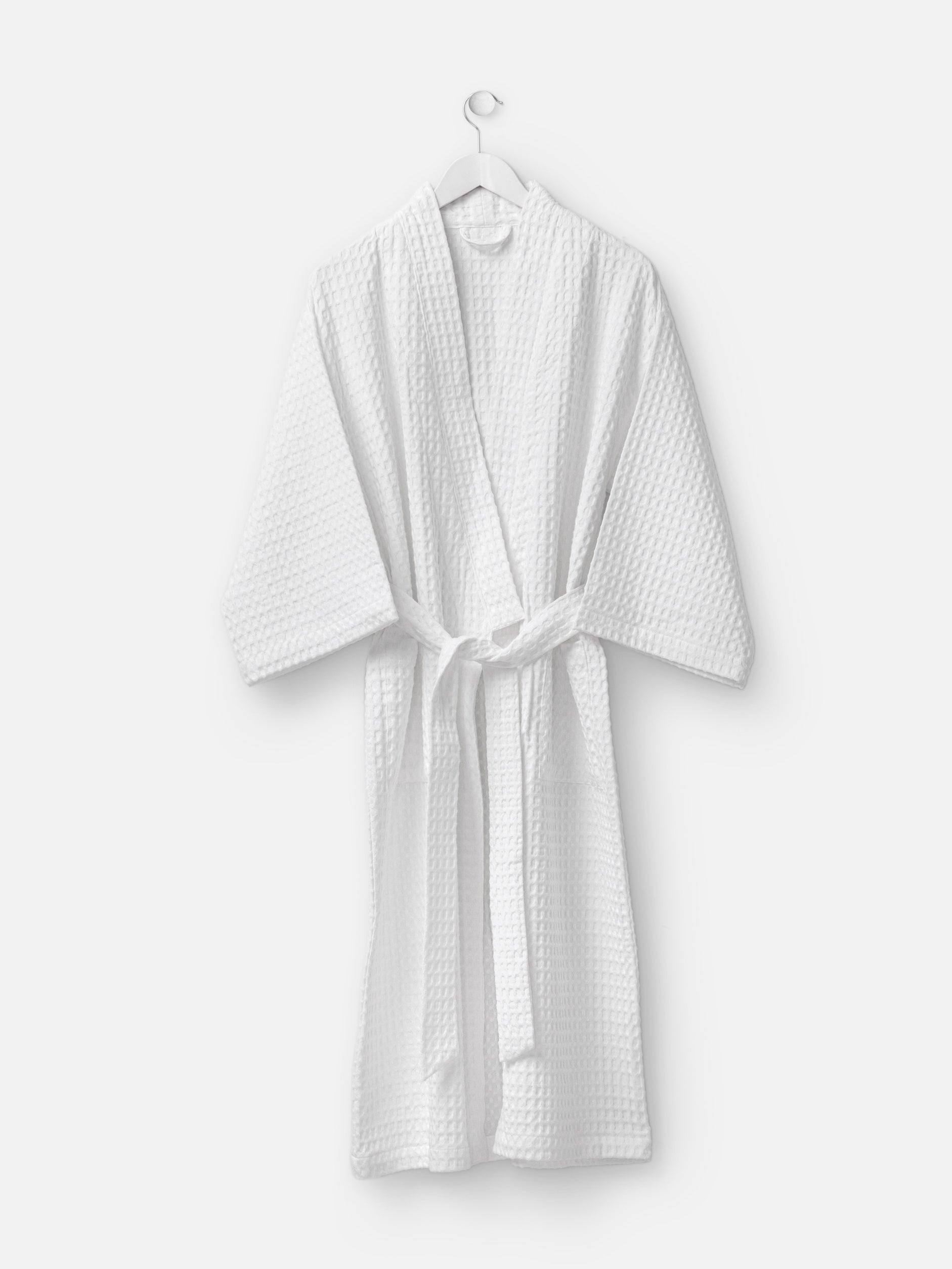 Waffle Mens Robe White / Small/Medium