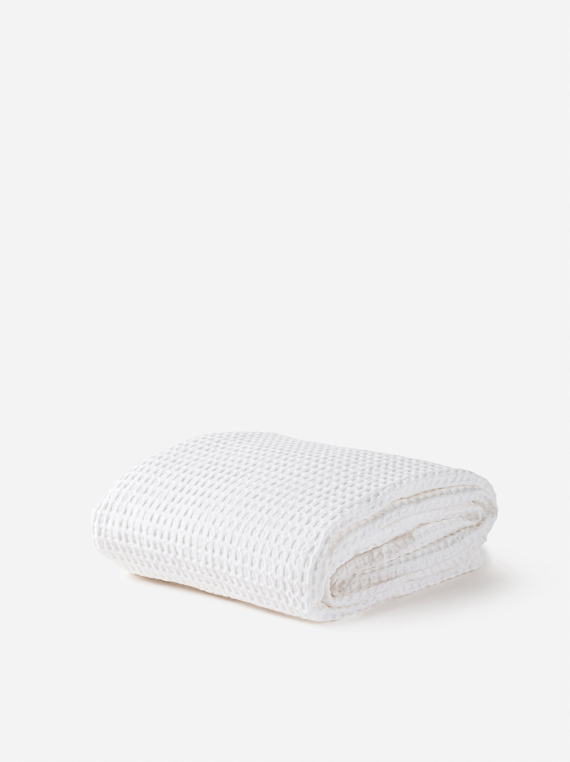 Waffle Organic Cotton Bedspread White / King Single